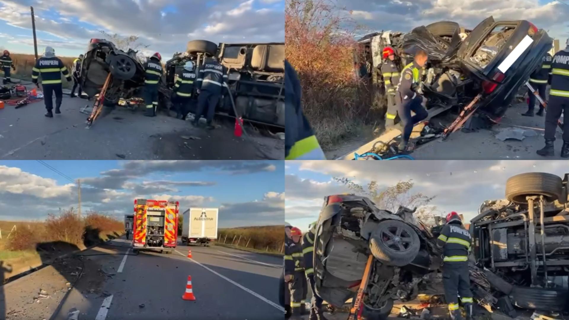 Tragedie pe drumul european E85, în județul Iași. FOTO: Captură BZI