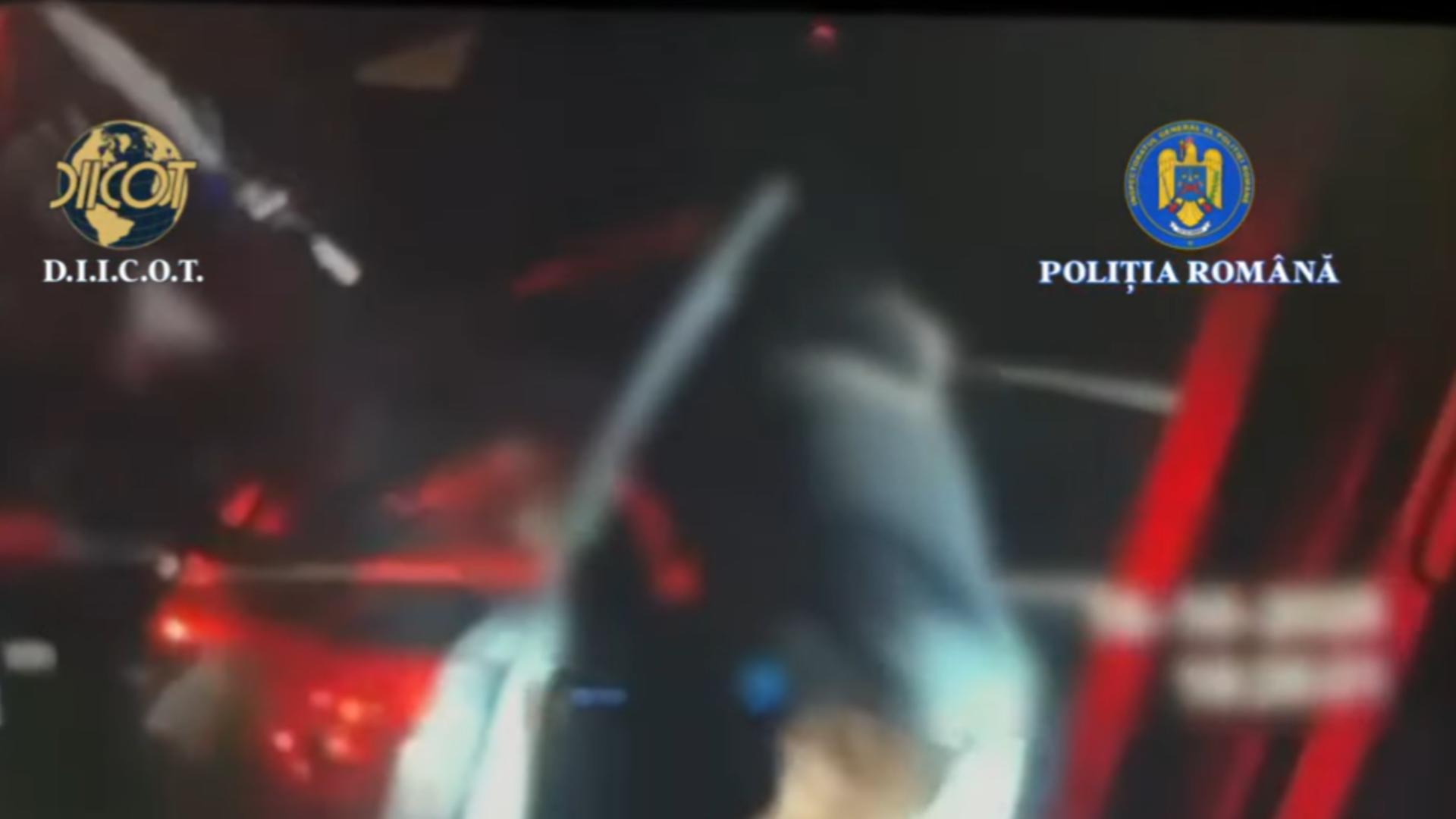 Momentul în care sunt reținuți cei doi ucraineni care plănuiau un atentat în București