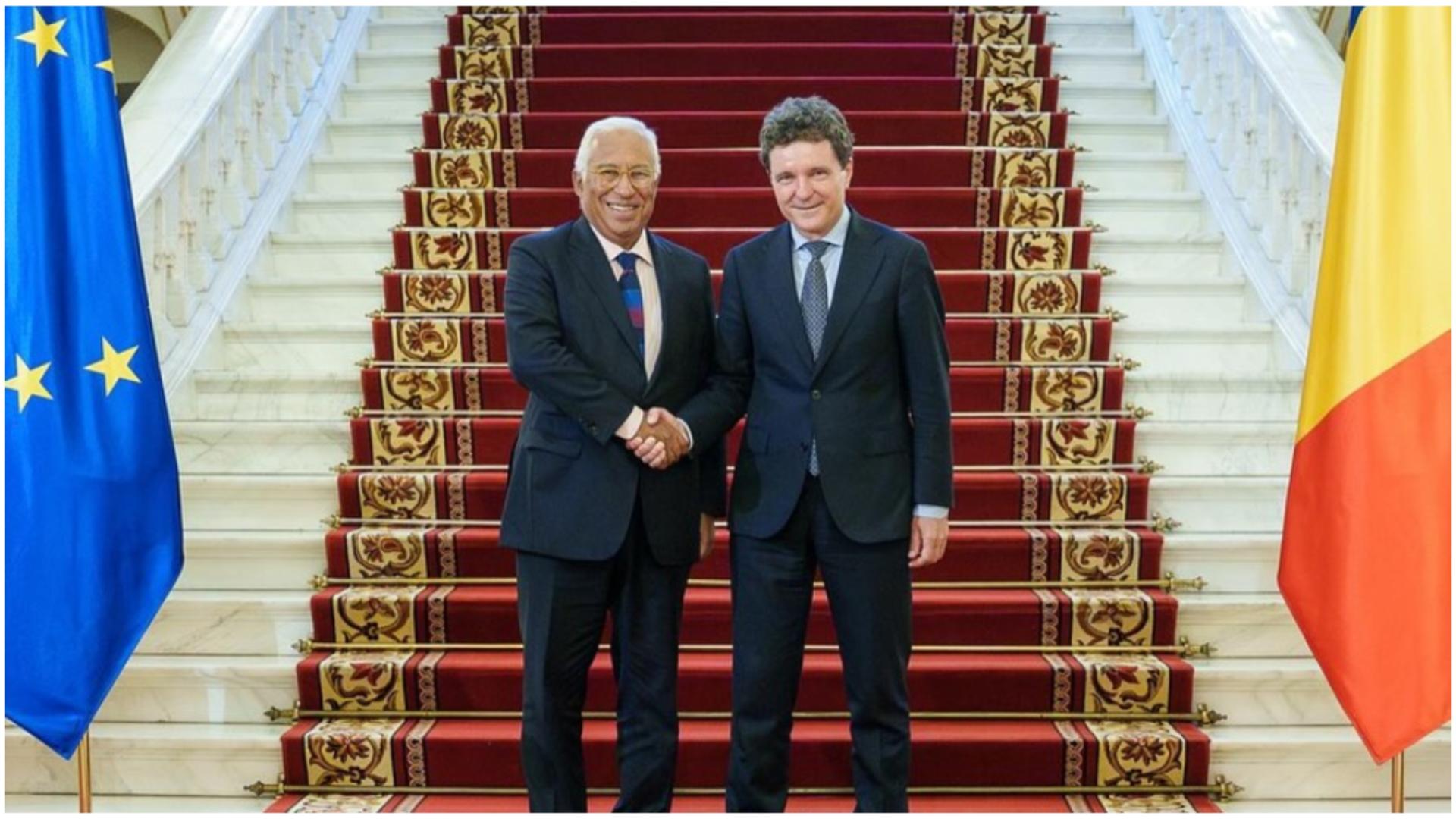 Nicușor Dan, convorbire cu preşedintele Consiliului European. FOTO: Facebook