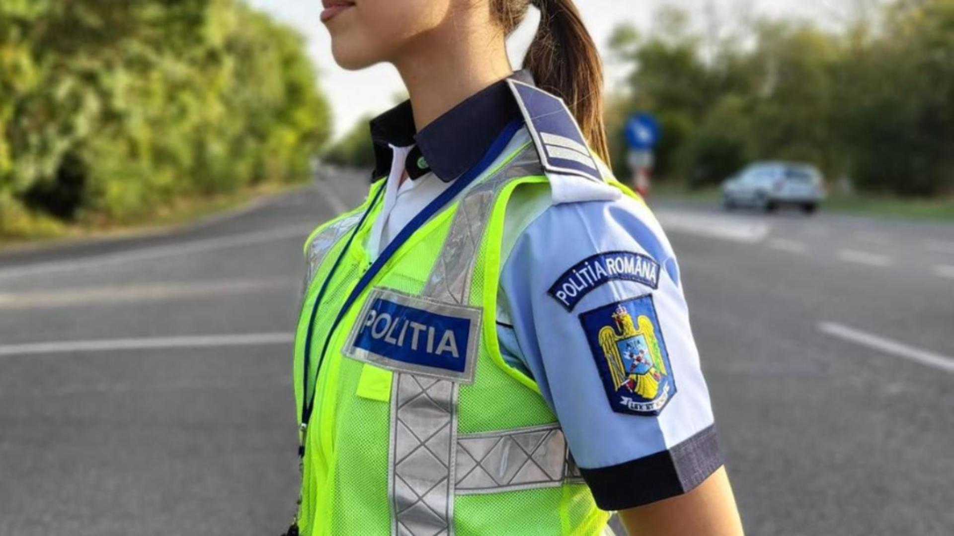 Polițistă agresată