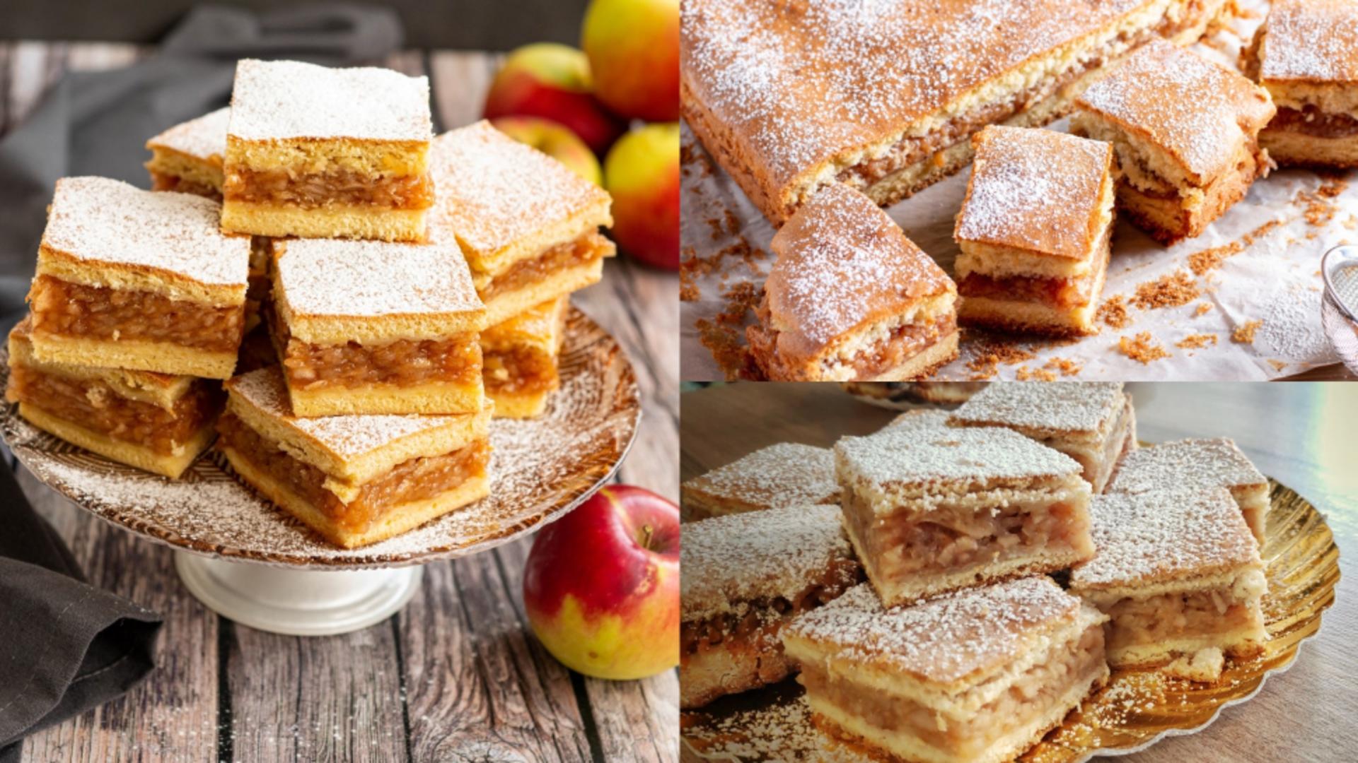 Prăjitură fragedă cu mere