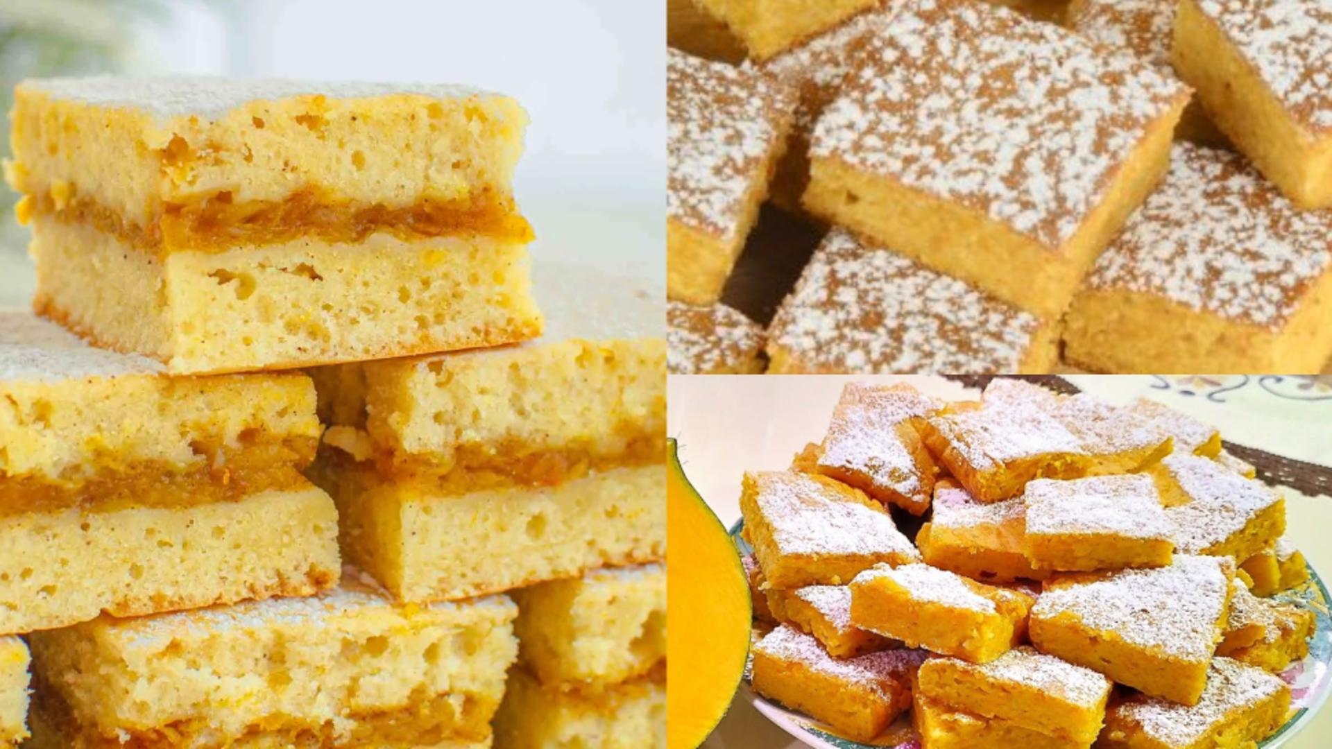 Prăjitură turnată cu dovleac