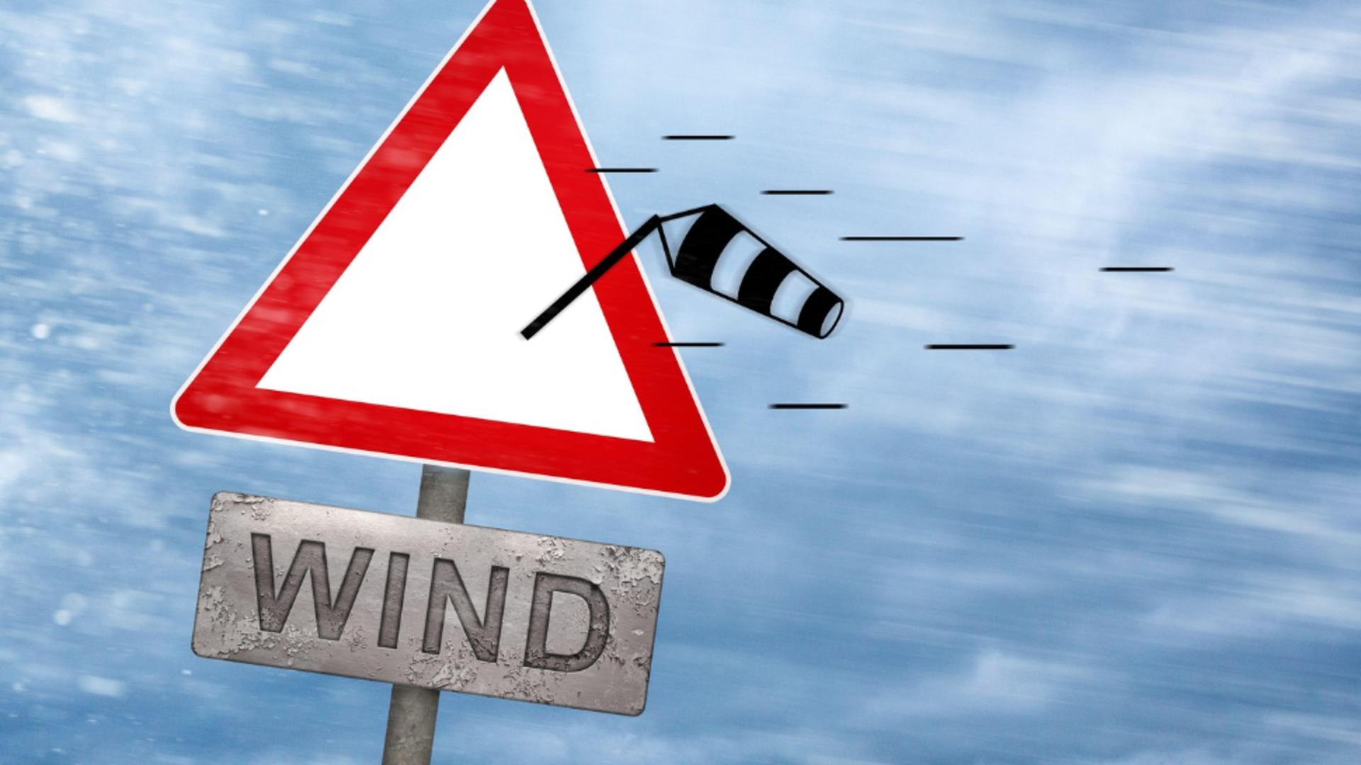 Vânt devastator în vestul țării: a fost emis cod roșu/ Profimedia