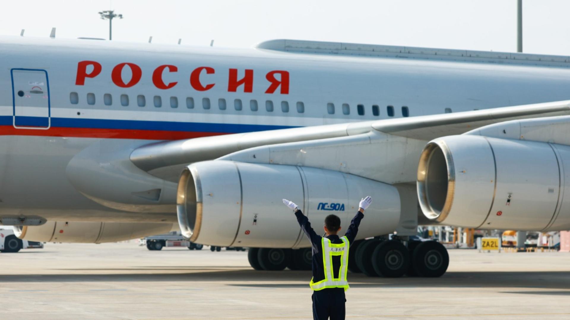 Avionul cu care zboară Vladimir Putin. Foto: Profimedia