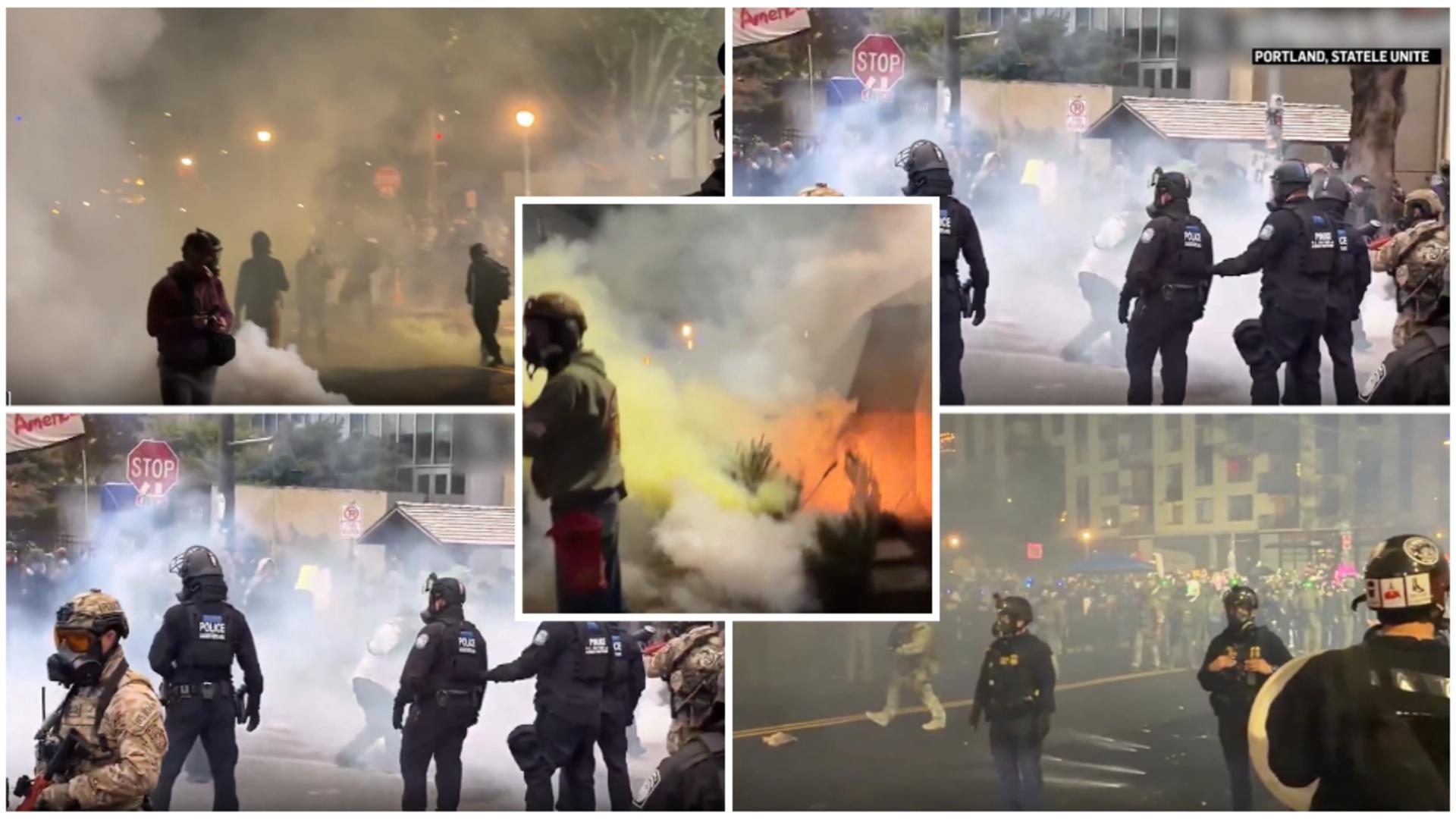 Proteste masive în Statele Unite ale Americii. FOTO: Captura Realitatea PLUS