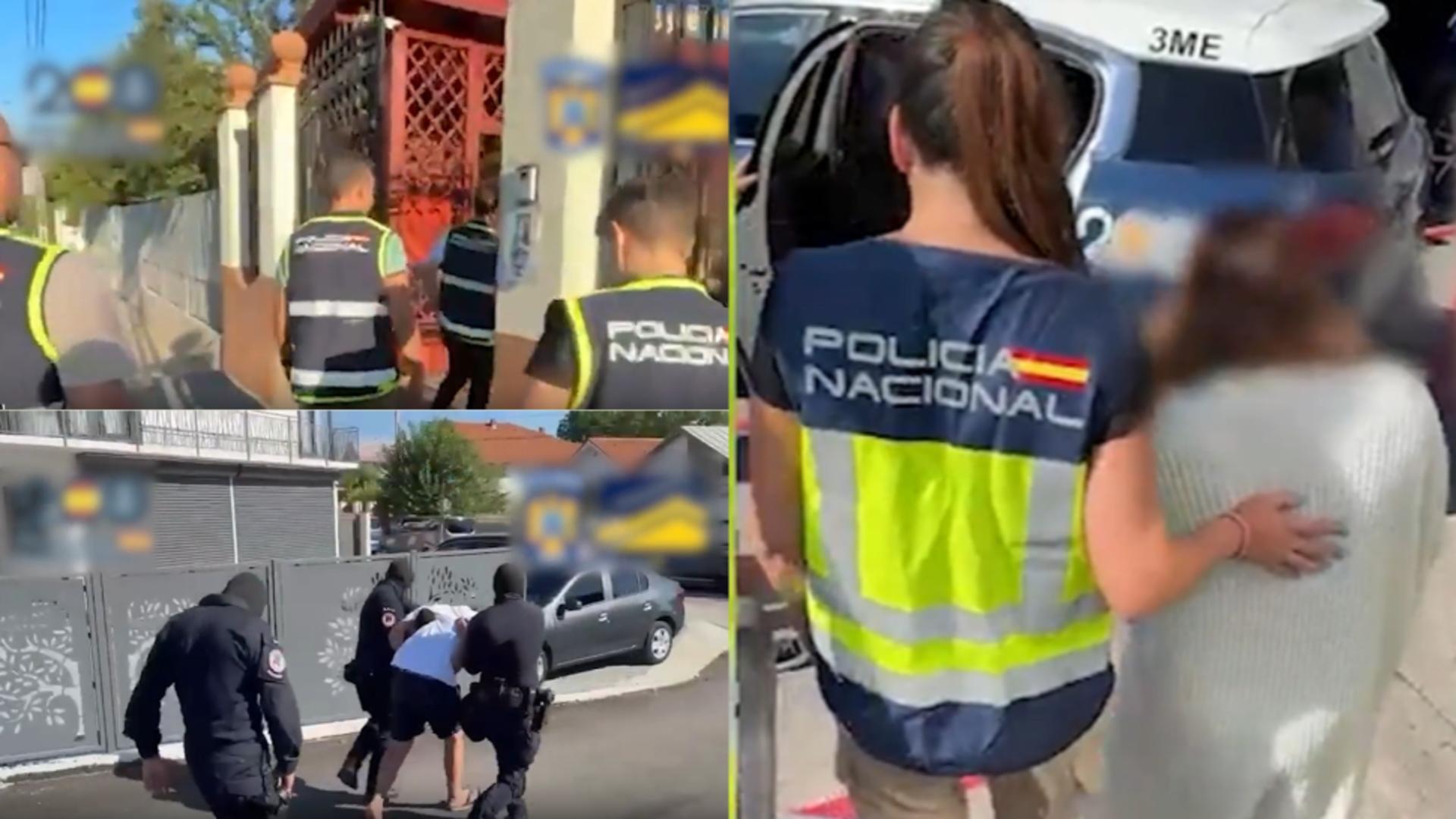 Operațiunea ”Ciclonul”, poliția a destructurat rețeaua de români care a îngrozit Spania