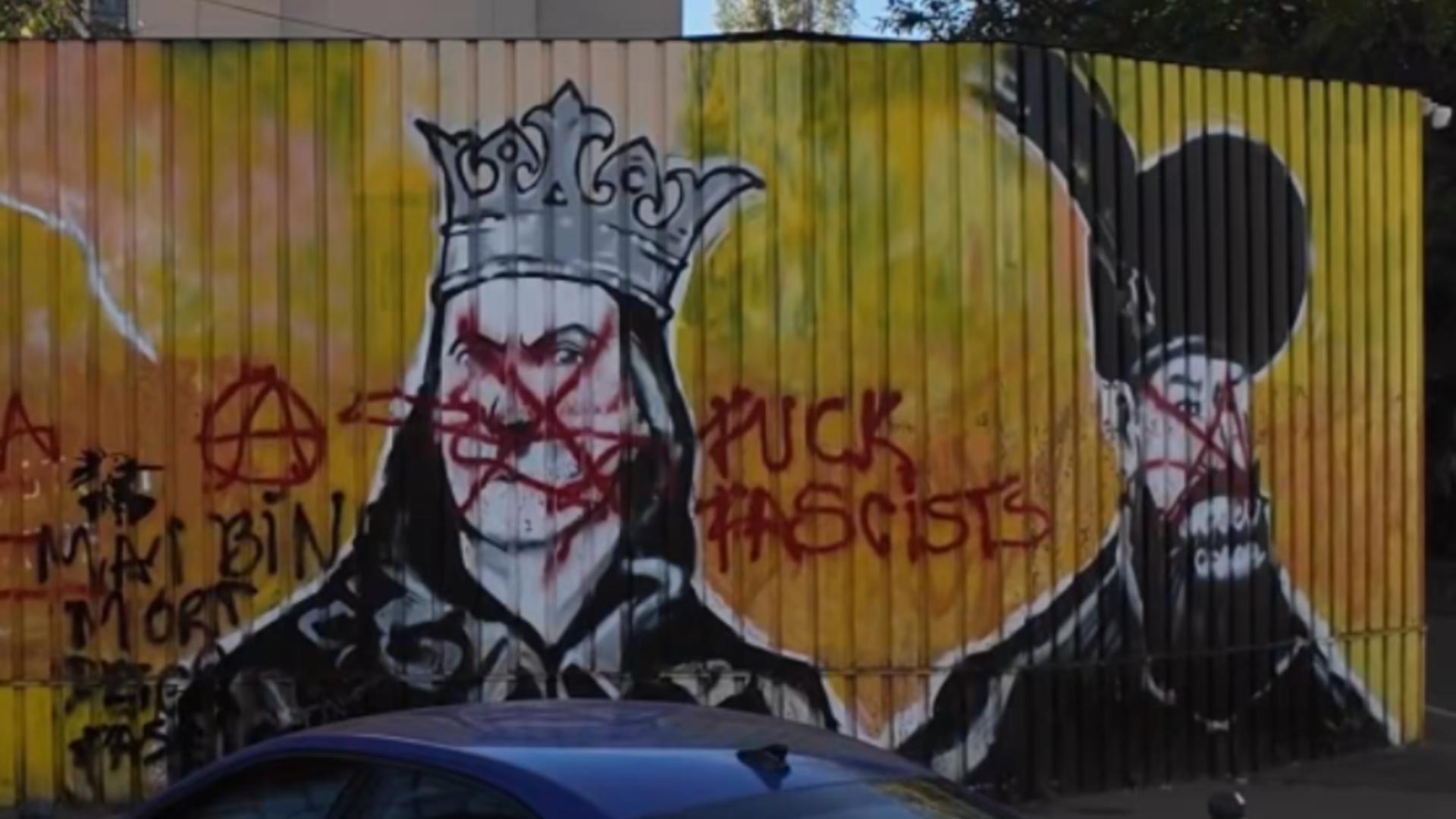 Sediul central al Alianței pentru Unirea Românilor (AUR) din București a fost vandalizat