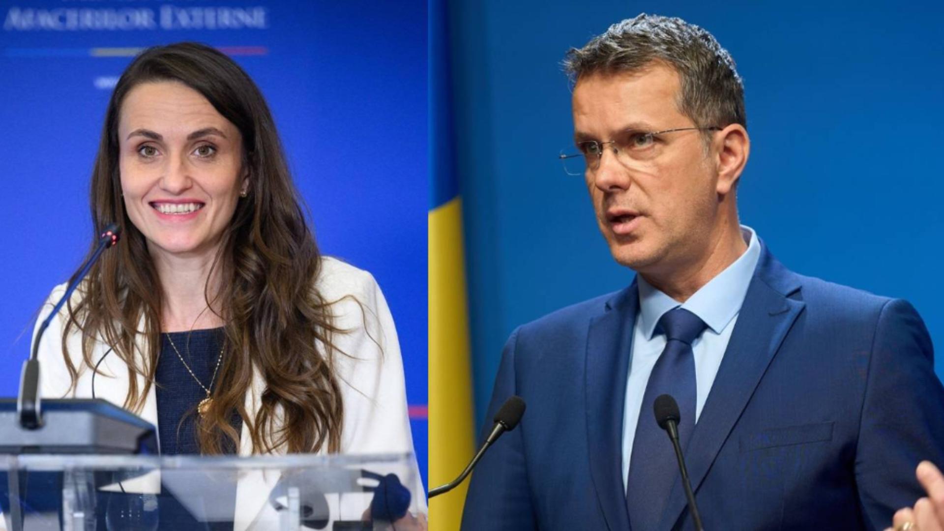 Ionuț Moșteanu și Oana Țoiu. Foto: Colaj Profimedia