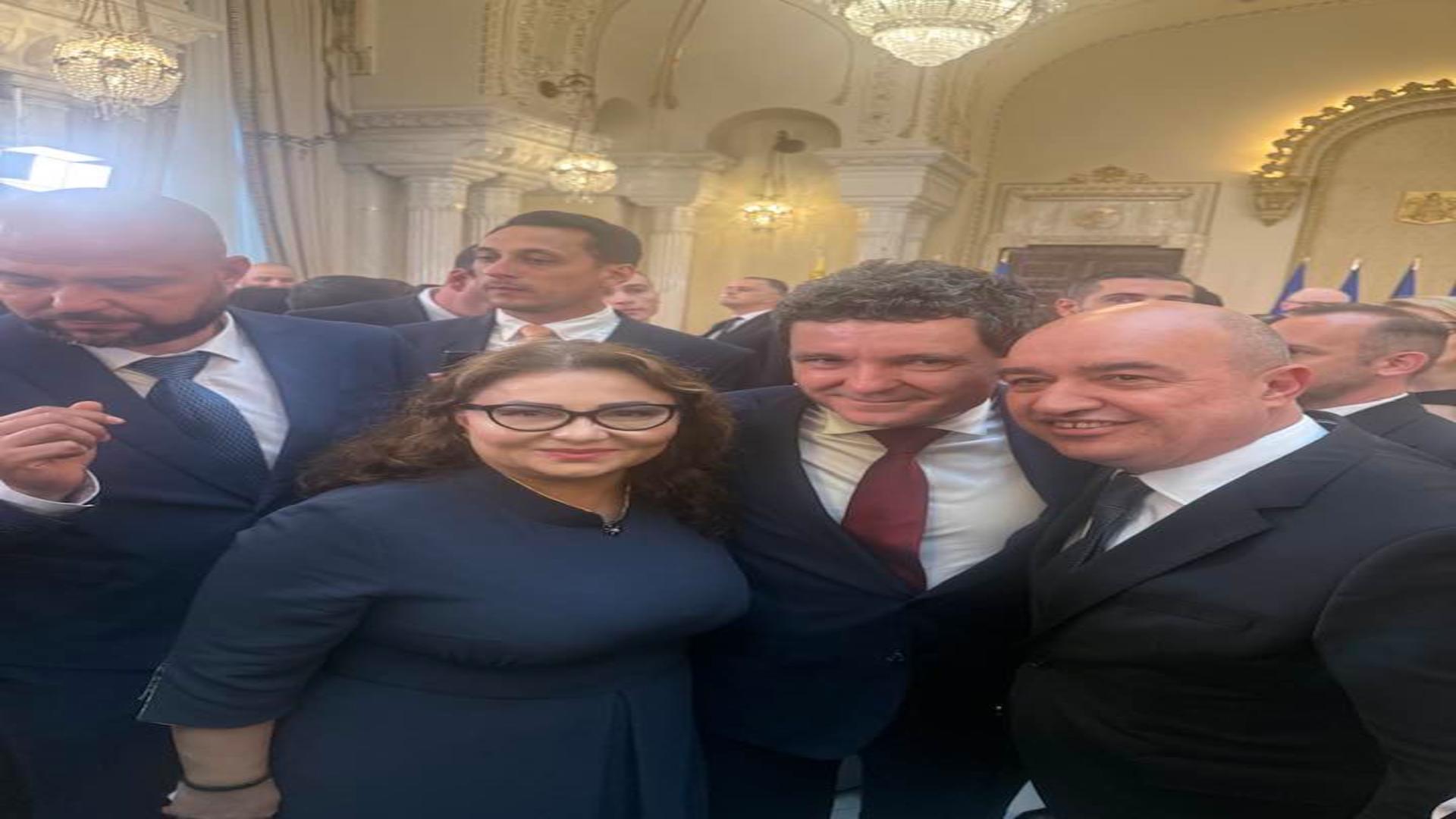 Mihai Barbu și Cristina Trăilă, la ceremonia de învestire a lui Nicușor Dan