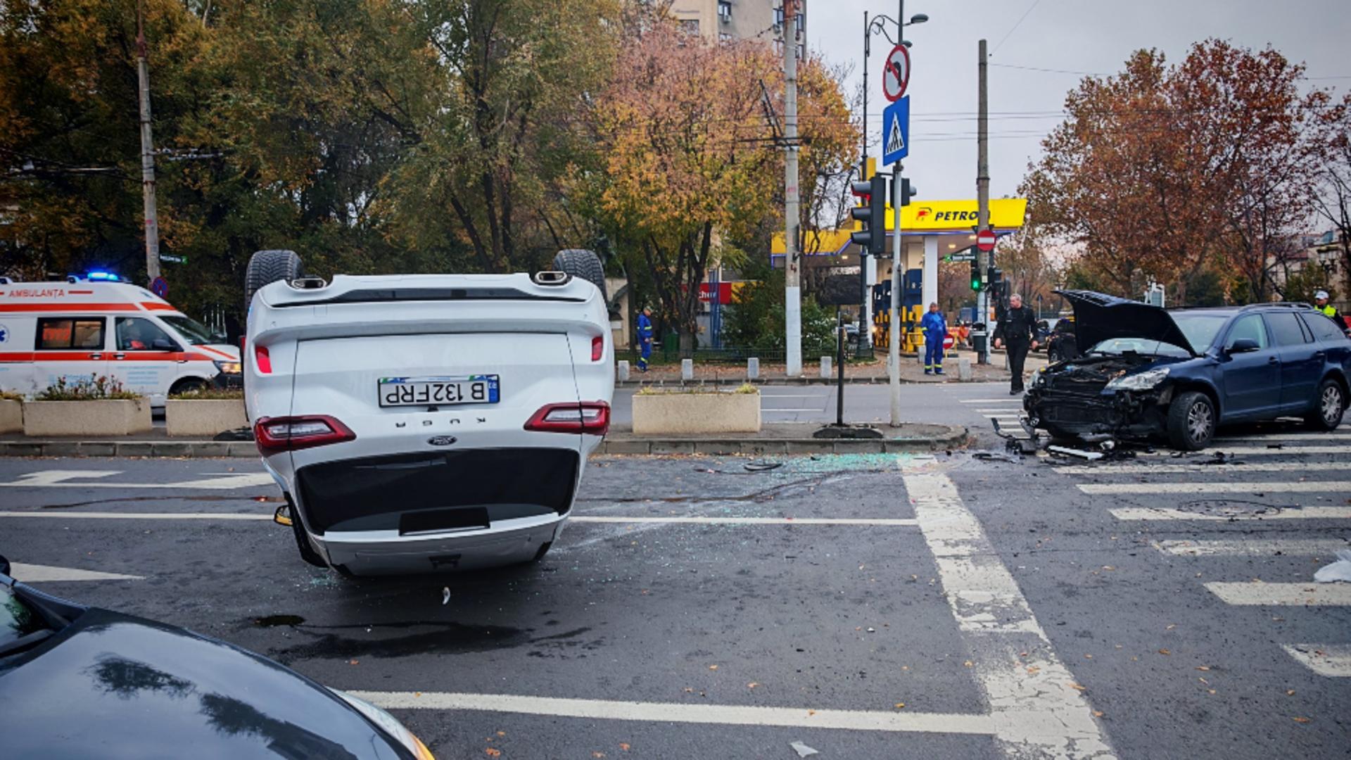 Accident pe Podul Cotroceni