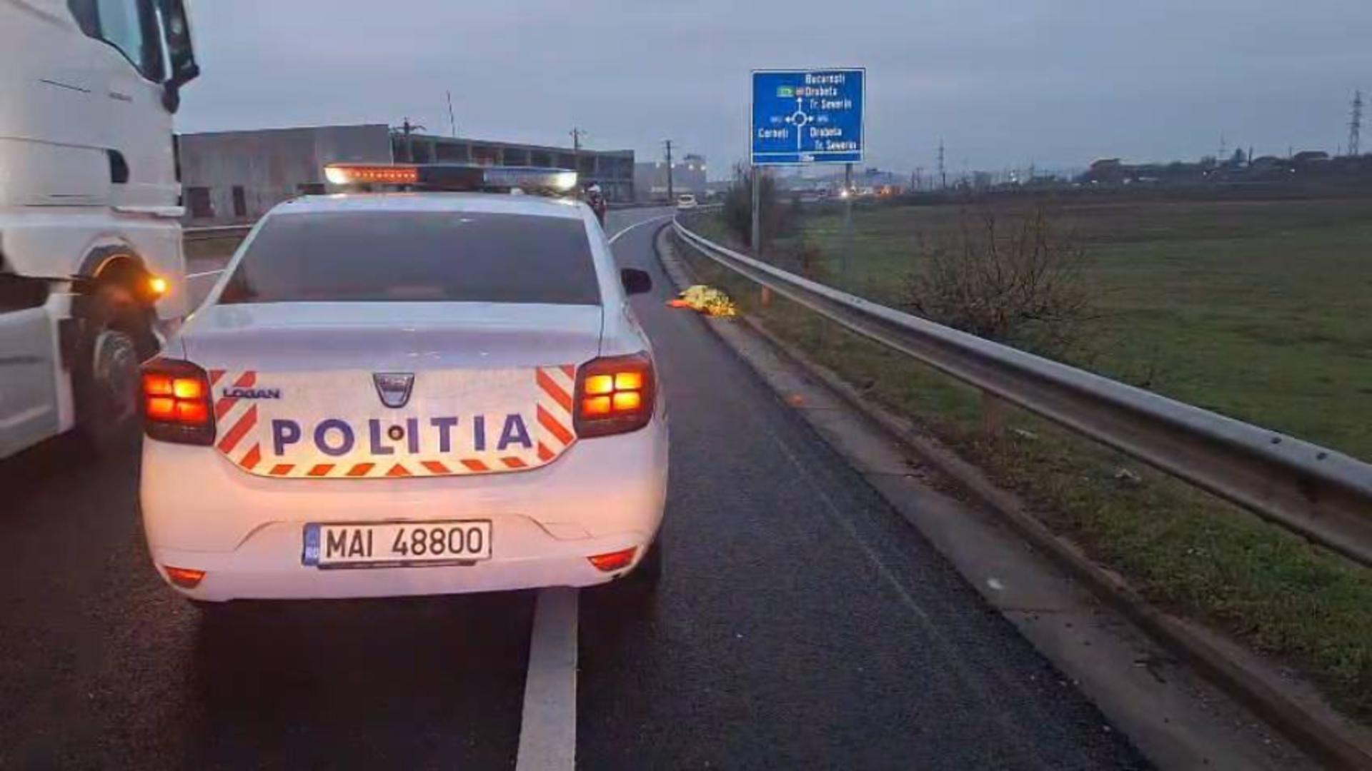 Tragedie absurdă pe centura Severinului: o femeie, lovită succesiv de două autovehicule. Victima a murit/ Foto: Actual Mehedinți
