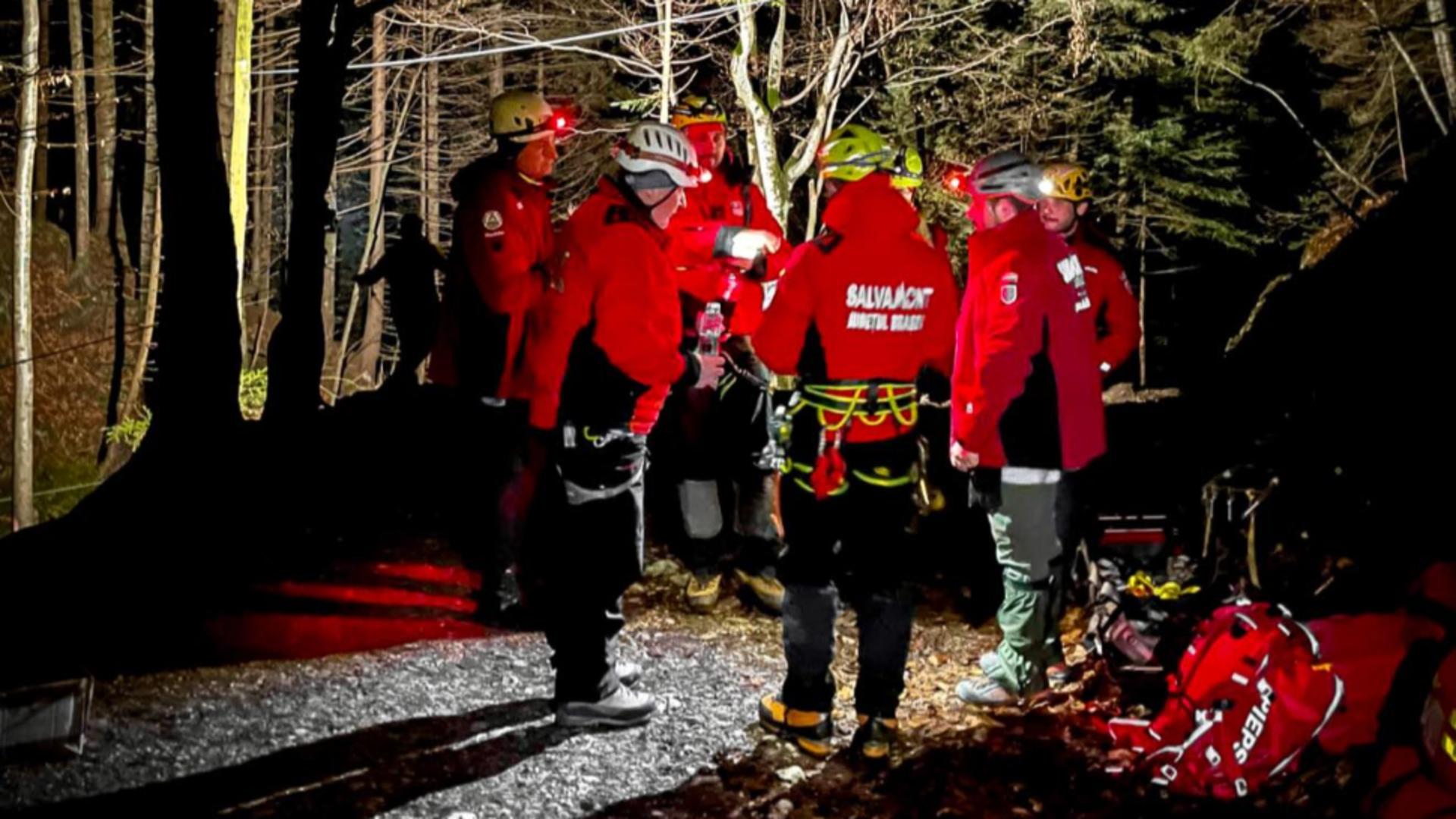 Turist epuizat și hipotermic, rătăcit în Munții Bucegi: amplă operațiune de căutare a sa în apropierea Lacului Ţigăneşti/ Foto: Salvamont Brașov 