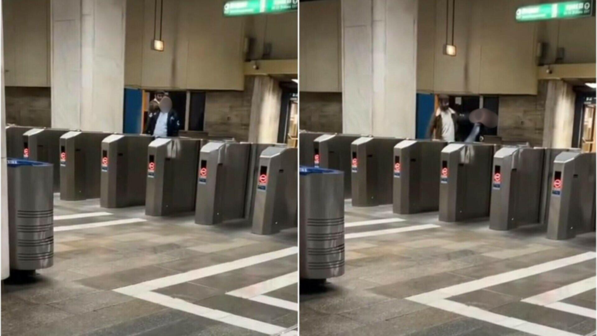 Un bărbat de 37 de ani a agresat fizic un agent de pază în fața taxatoarelor din stația Piața Unirii 2. Poliția a deschis dosar penal