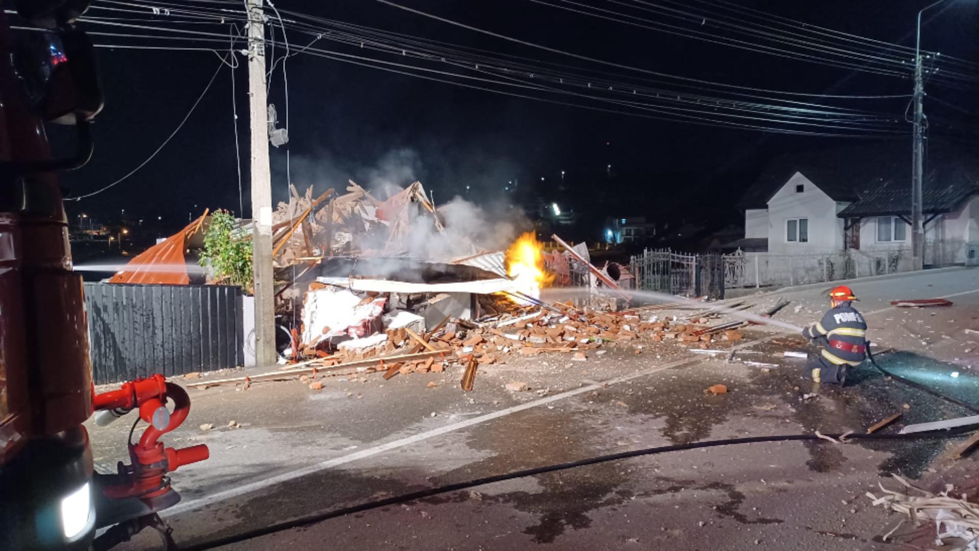 Imobilul a fost distrus de suflul exploziei