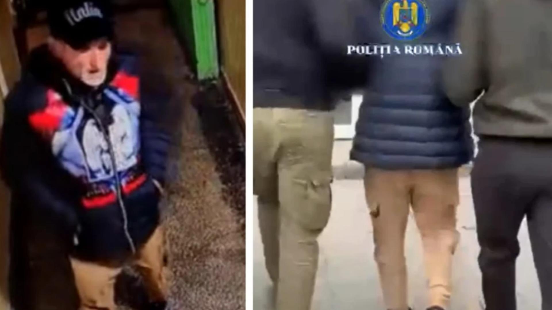 Agresorul a fost identificat de oamenii legii. FOTO/captură video