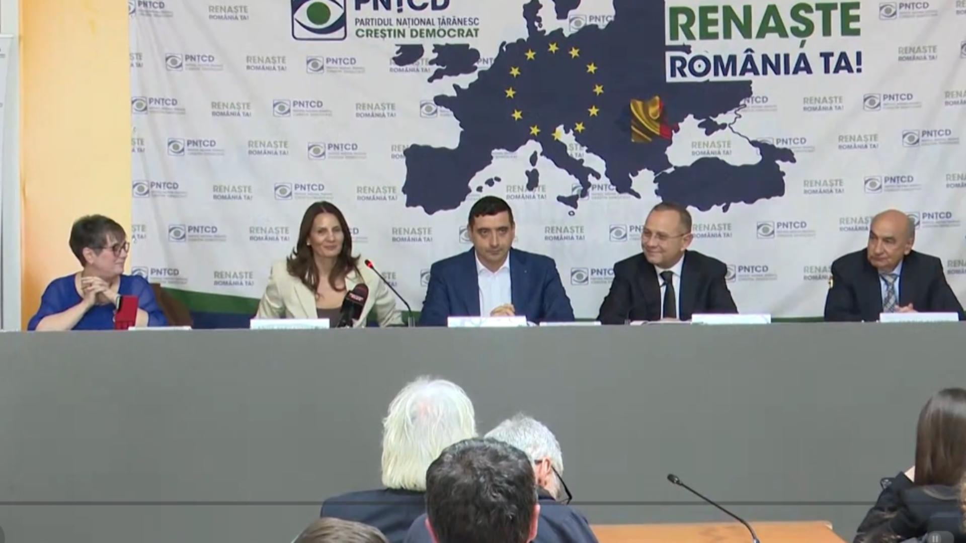 Anca Alexandrescu alături de George Simion și Aurelian Pavelescu. Foto/Realitatea