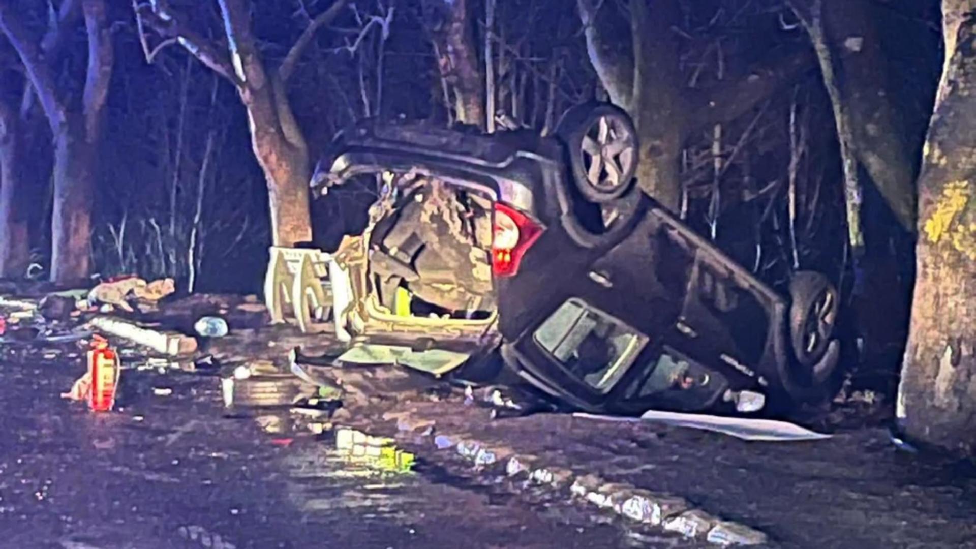 Opt persoane, inclusiv trei copii, sunt implicate 