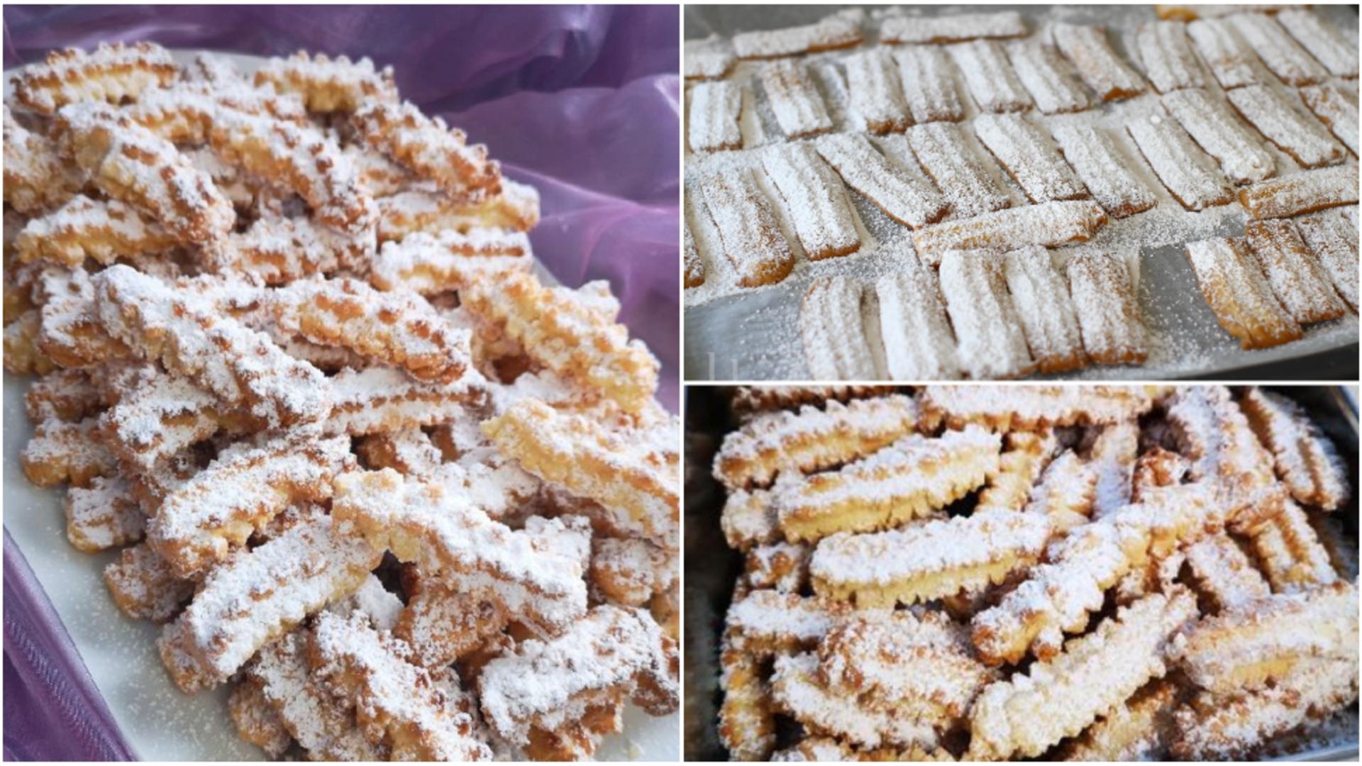 Biscuiți șprițați cu untură