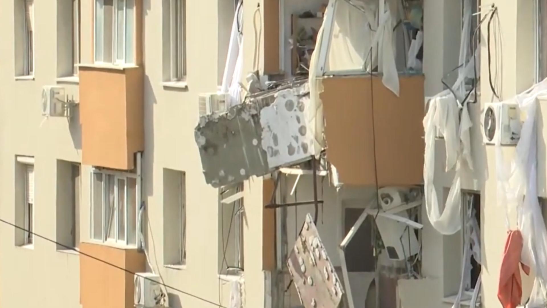 Clădire aflată la zeci de metri de centrul exploziei a fost afectată