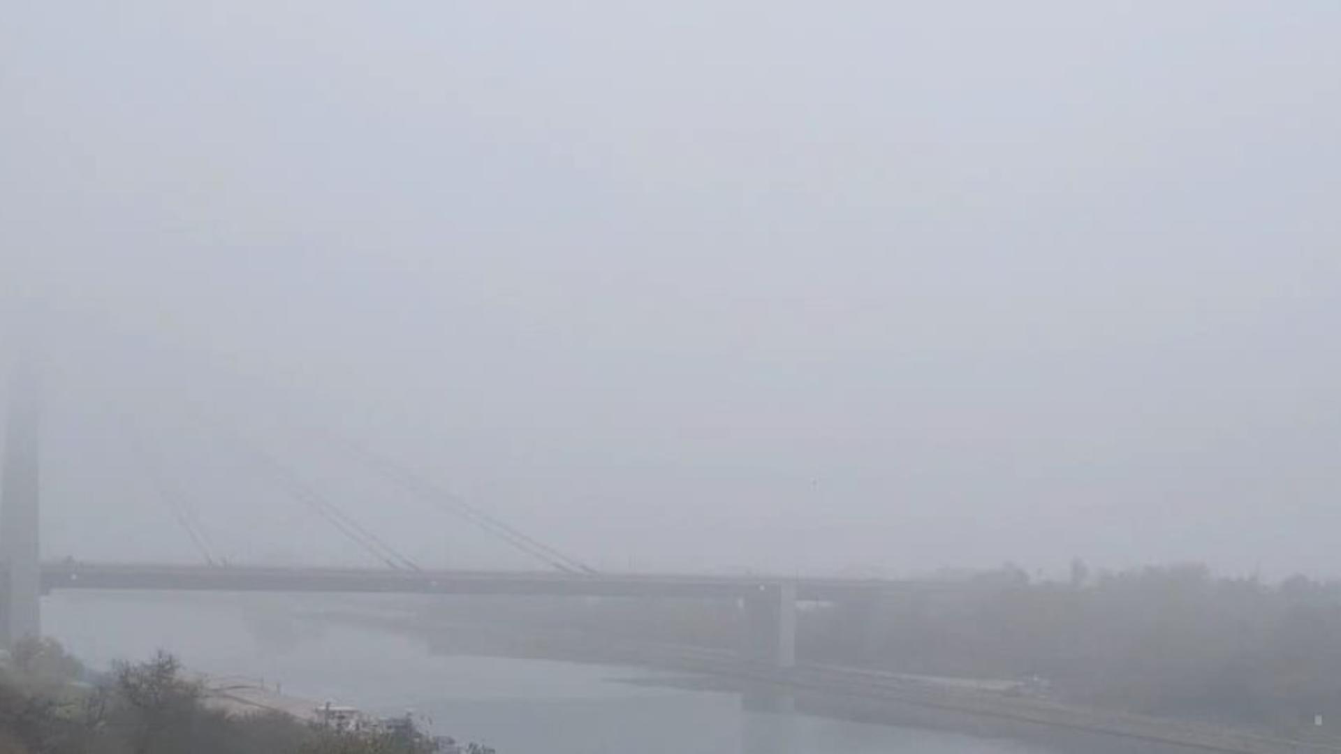 COD GALBEN de ceață în mai multe localități din județele Constanța și Tulcea