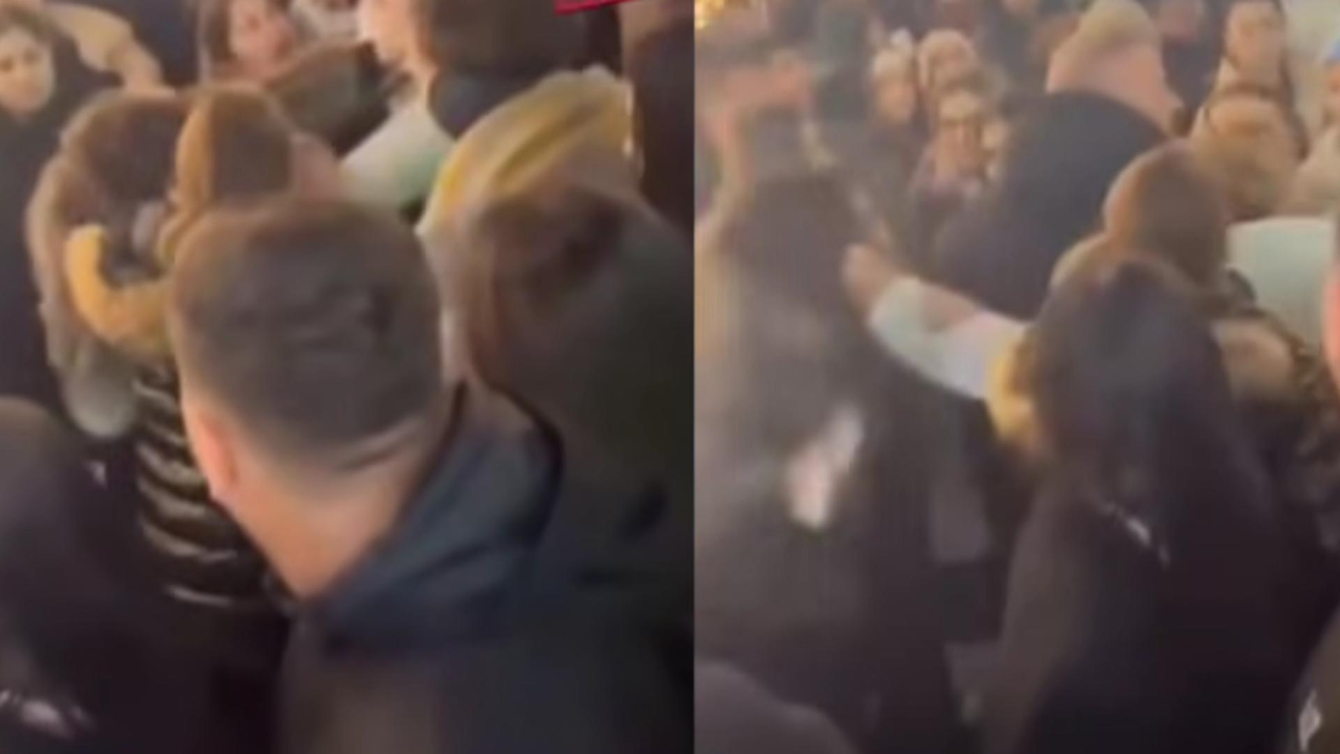 Păruială cu scântei în mijlocul Târgului de Crăciun din Craiova