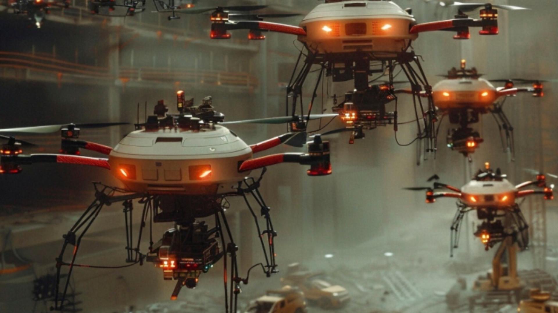 Război deasupra unei baze NATO cu arme nucleare. Drone neidentificate, atacate de armata olandeză 