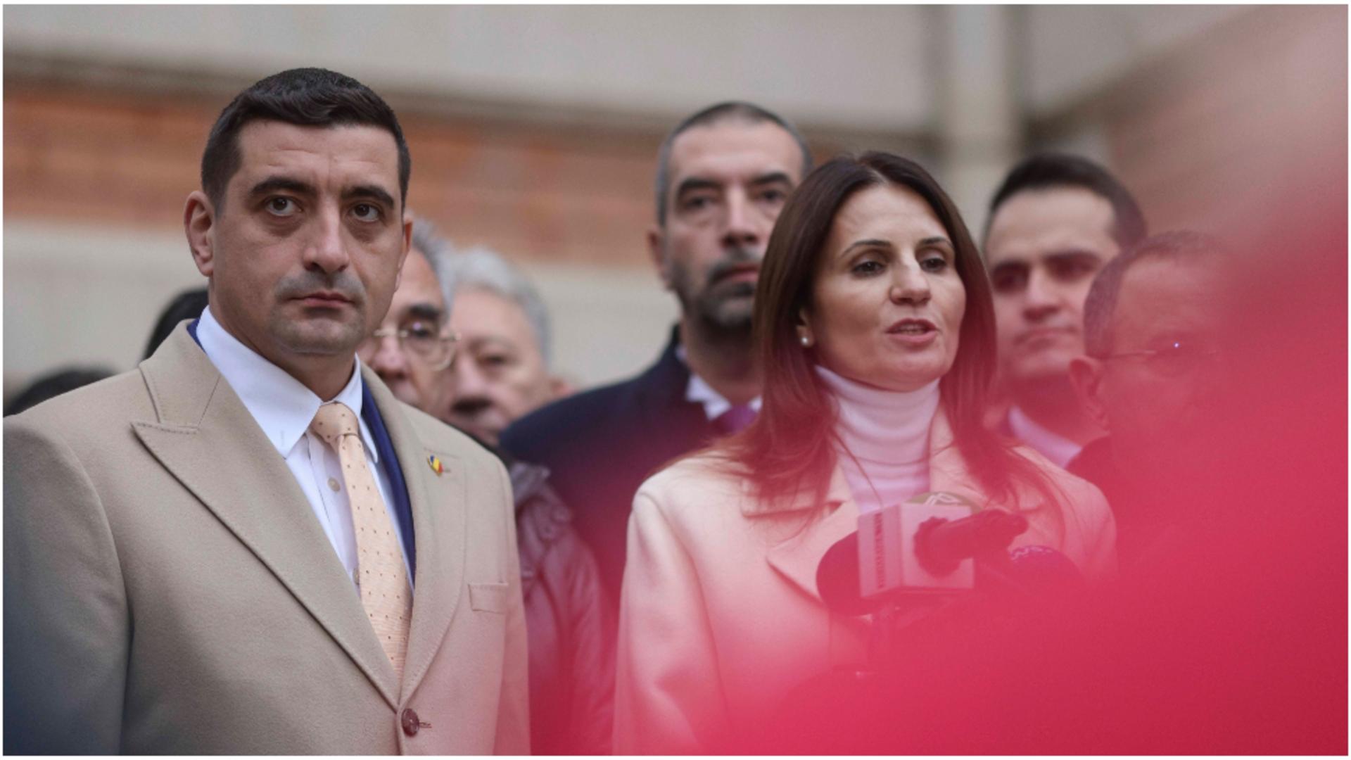 George Simion, la depunerea candidaturii Ancăi Alexandrescu. FOTO: Inquam 