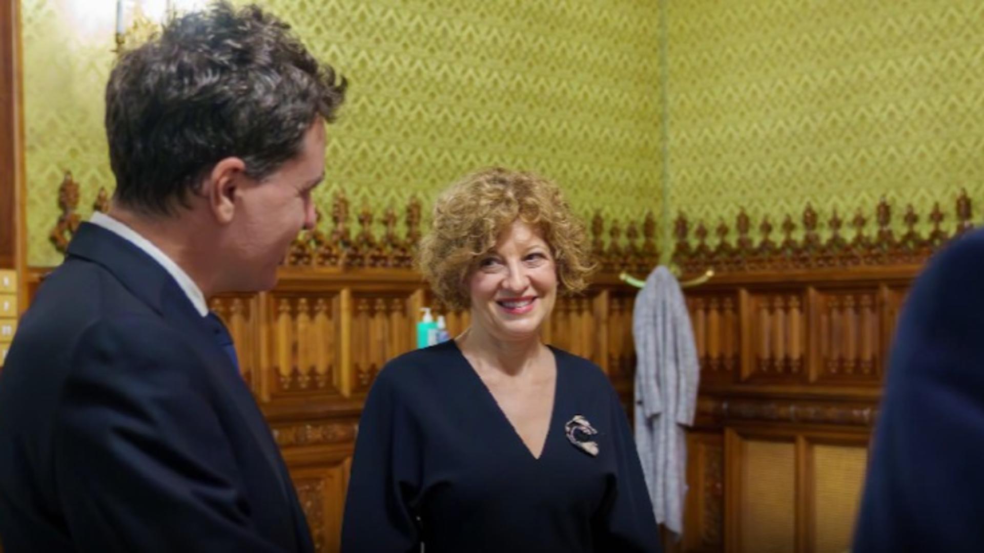 Oana Gheorghiu și Nicușor Dan