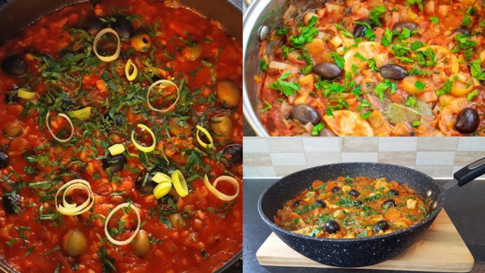 Mâncare de praz cu orez și măsline. Rețeta de post care nu trebuie să îți lipsească din meniu în această perioadă, e divină