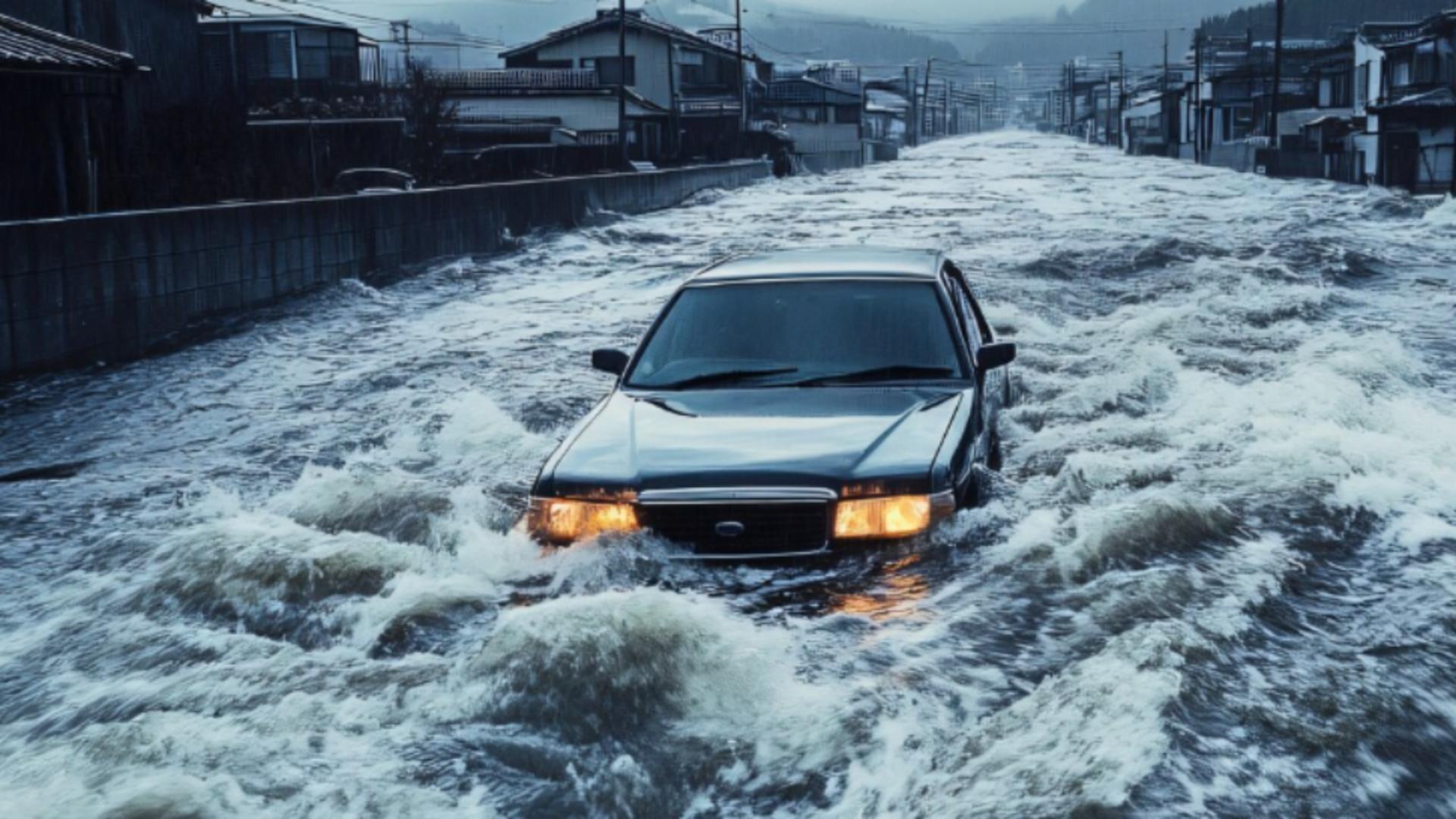 Mii de mașini afectate de inundații sunt vândute ca second-hand