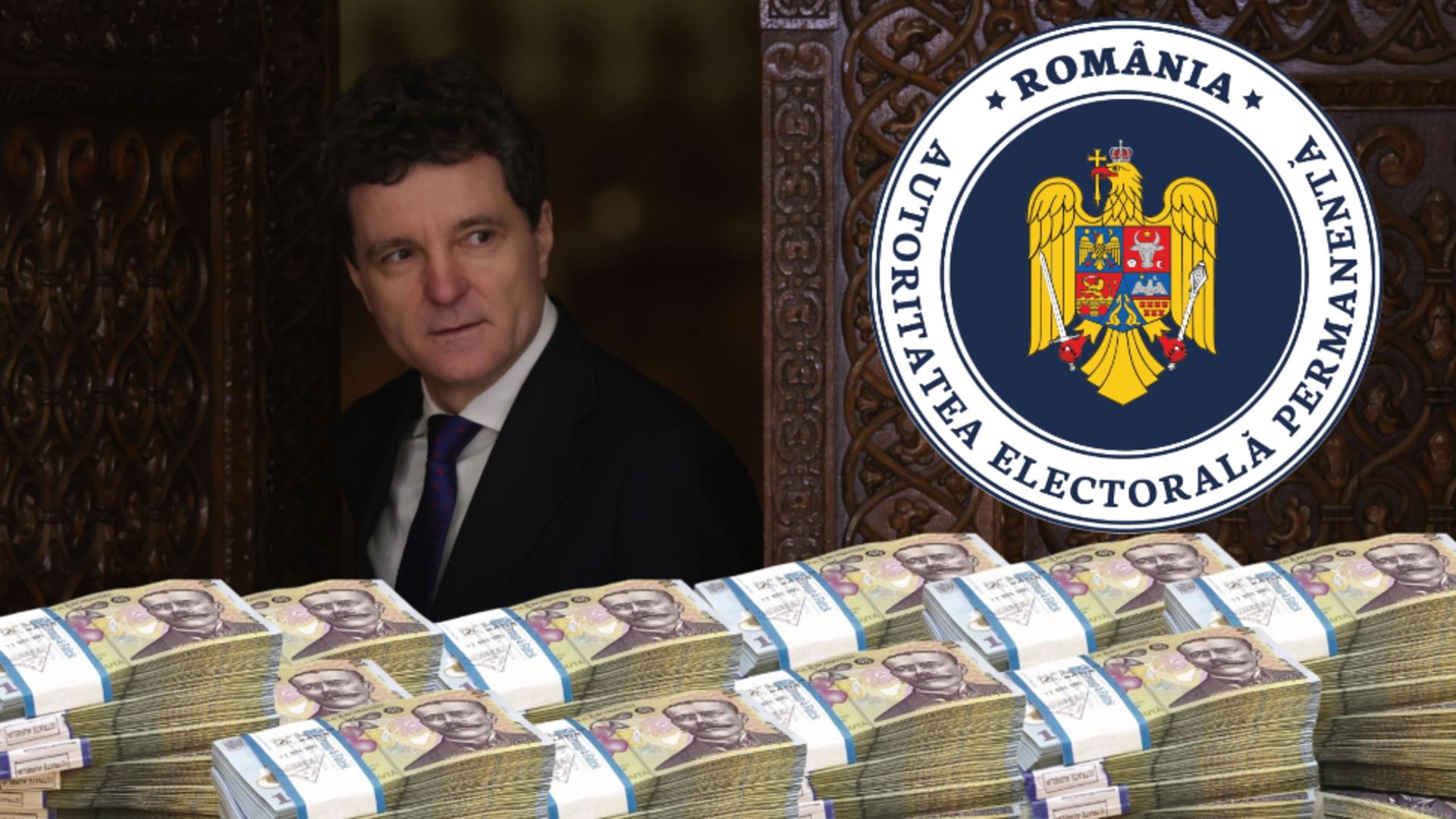 Nicușor Dan cere un milion de lei de la AEP. FOTO: Inquam/Colaj Realitatea 