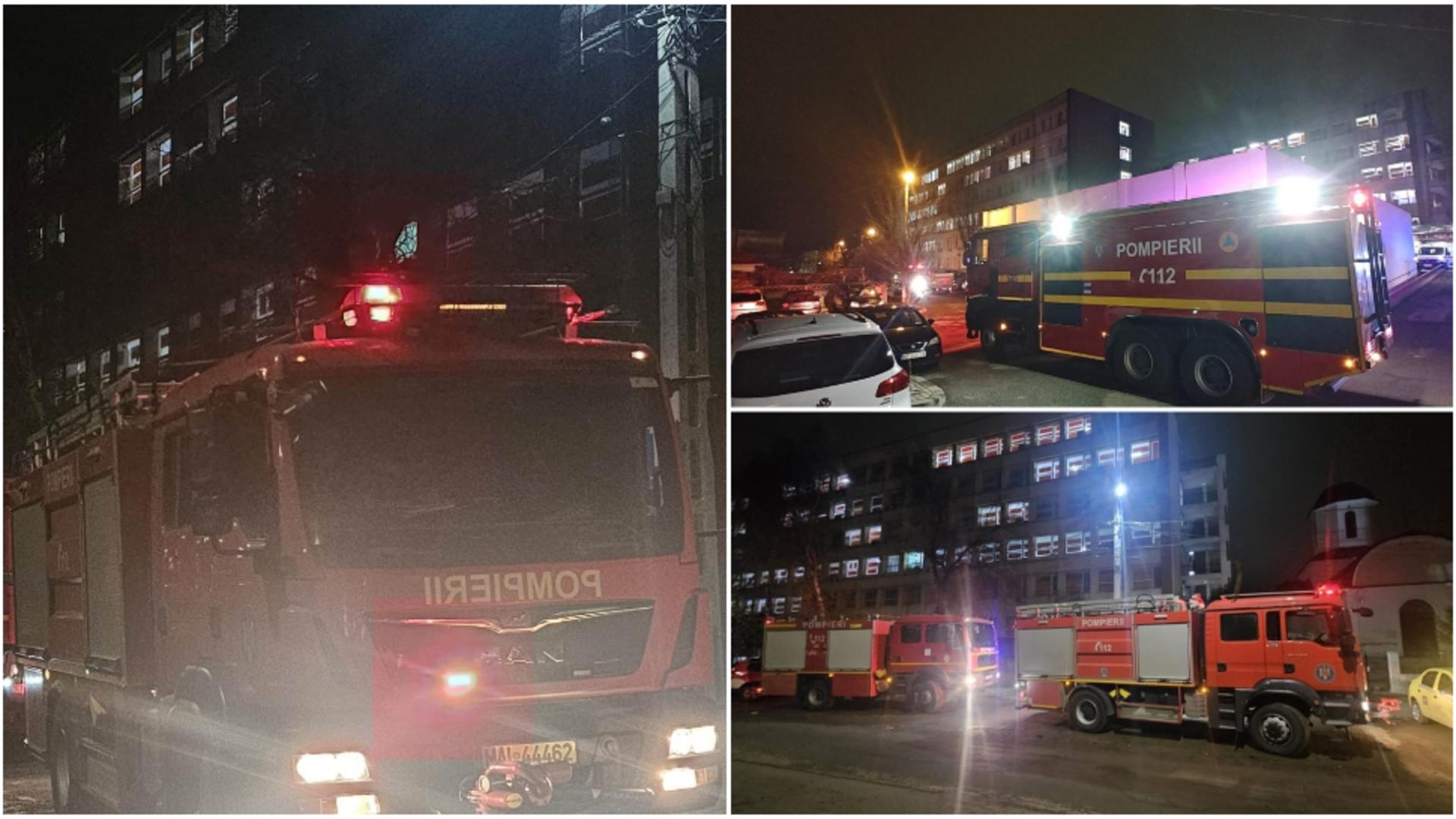 Panică în București: un incendiu a izbucnit într-un bloc din apropierea celui distrus de explozia din Rahova