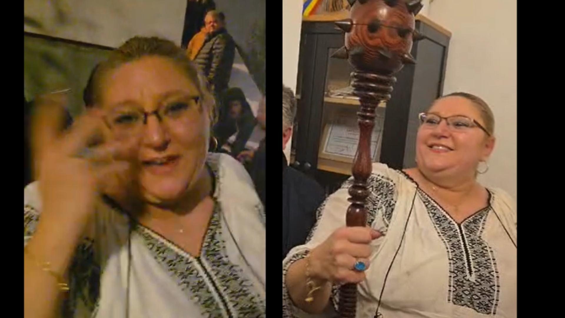 Diana Șoșoacă, circ cu polițiștii după ce a petrecut lângă ambasade