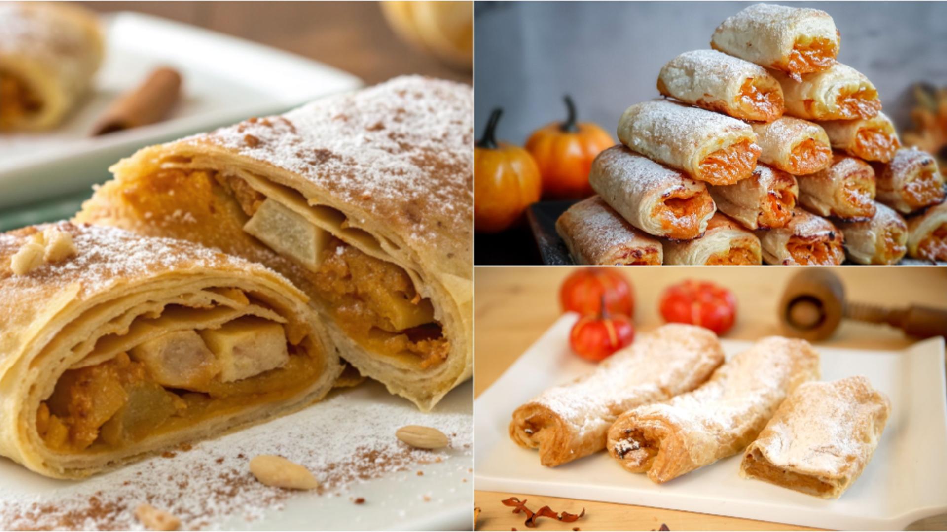 Rețetă de strudel cu dovleac