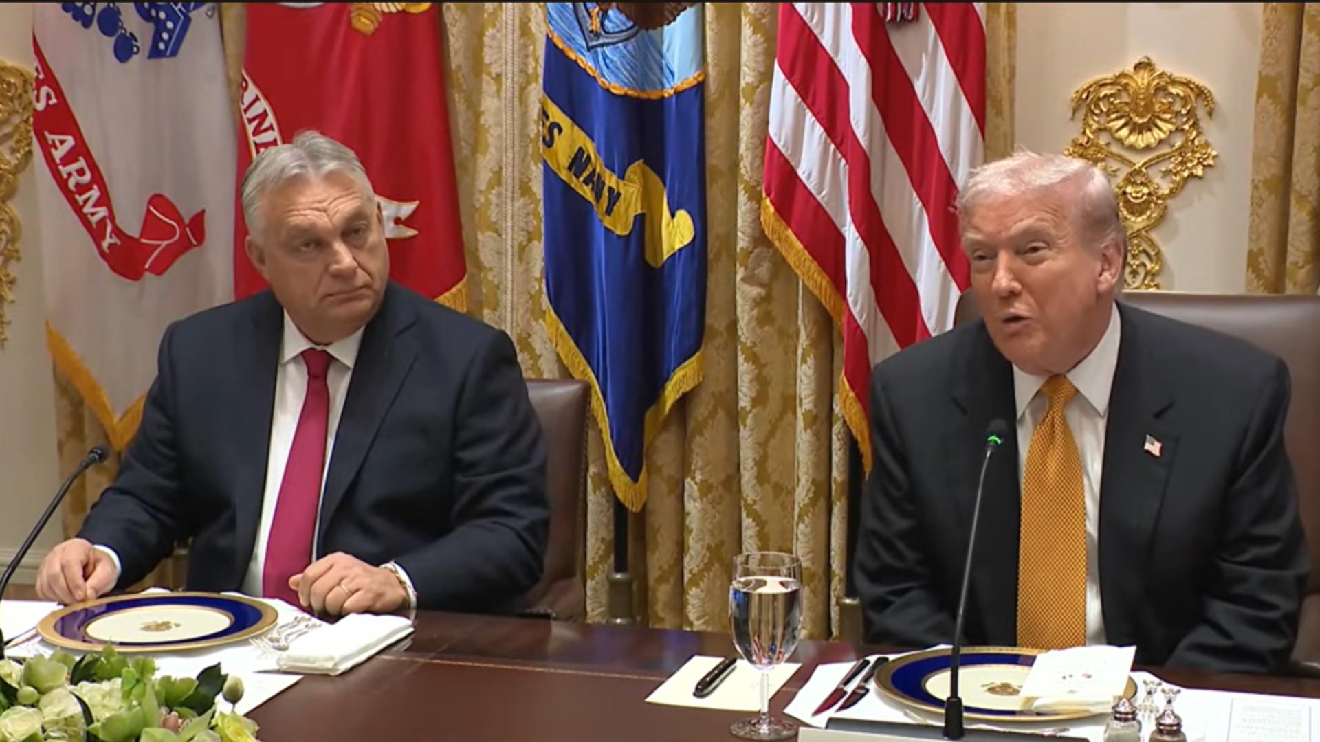 Trump i-a făcut o primire deosebit de caldă lui Orban