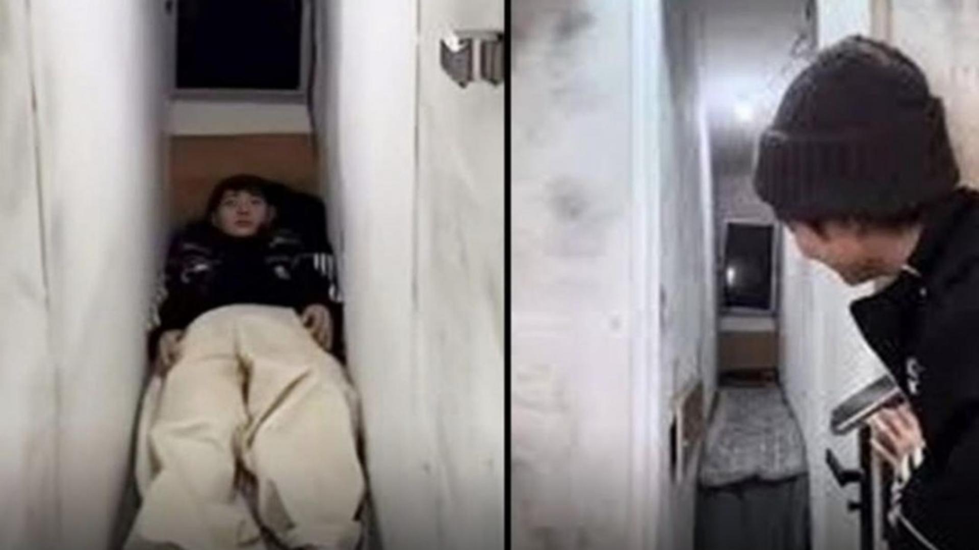 Fenomen bizar în China: „locuință” de 30 de centimetri lățime, închiriată cu puțin peste un dolar pe noapte