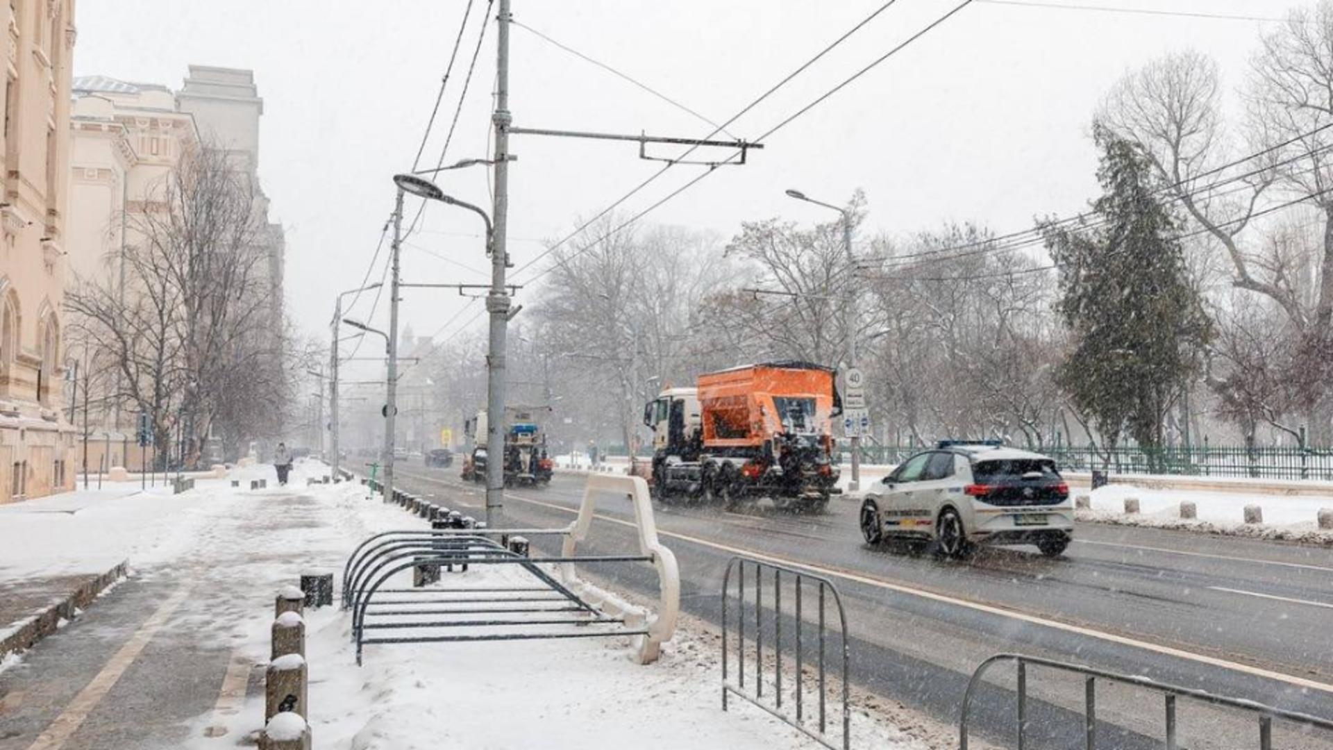 COD GALBEN de ninsori în Ajunul Crăciunului. Stratul de omăt atinge 20 de centimetri grosime în anumite zone din țară