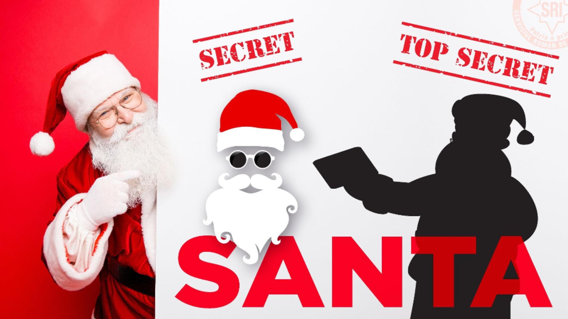 Mesajul inedit al SRI de Crăciun. Moș "agent secret" a pornit în misiune