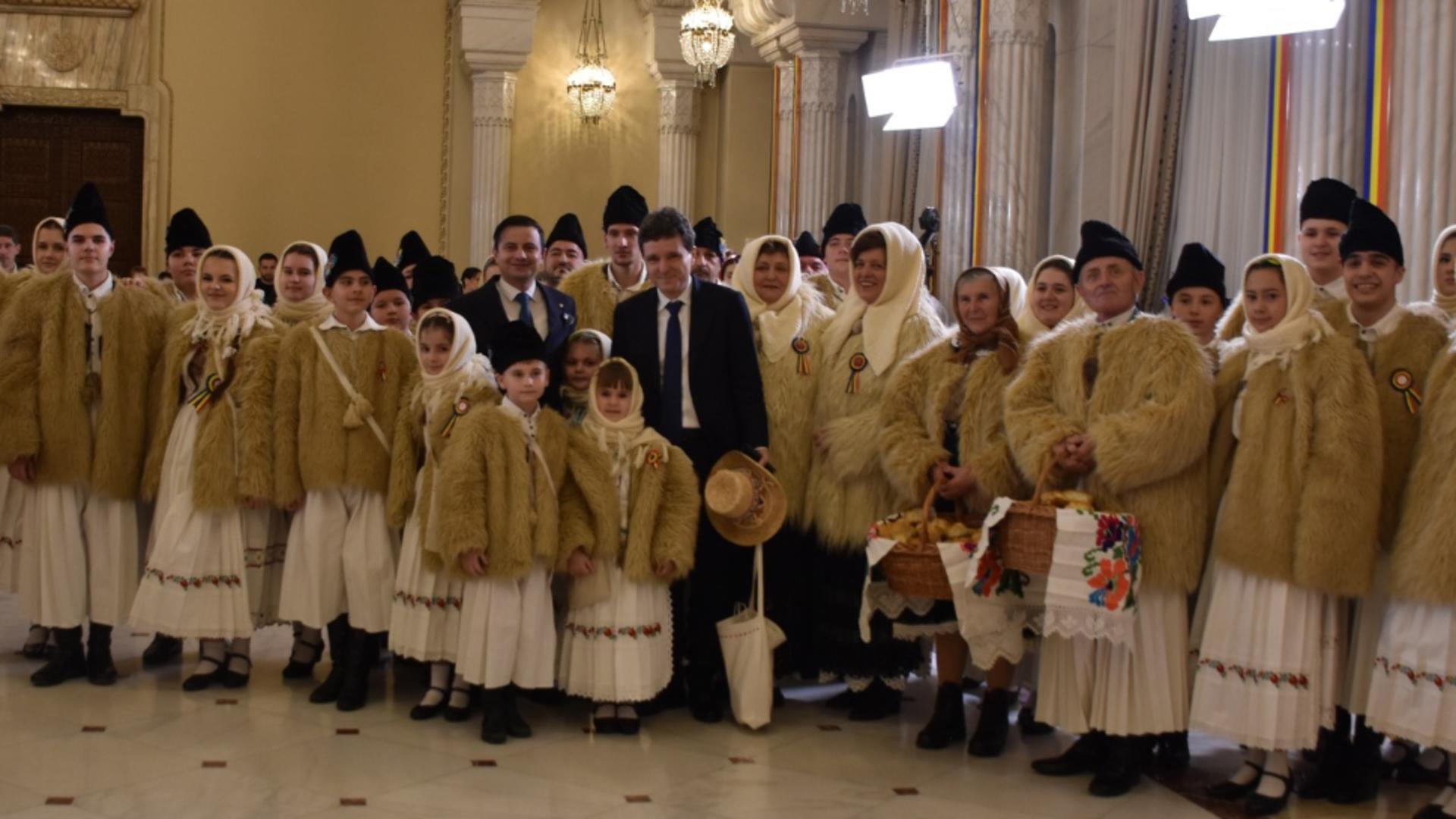 Nicușor Dan i-a primit pe colidători la Palatul Cotroceni. Foto: Facebook