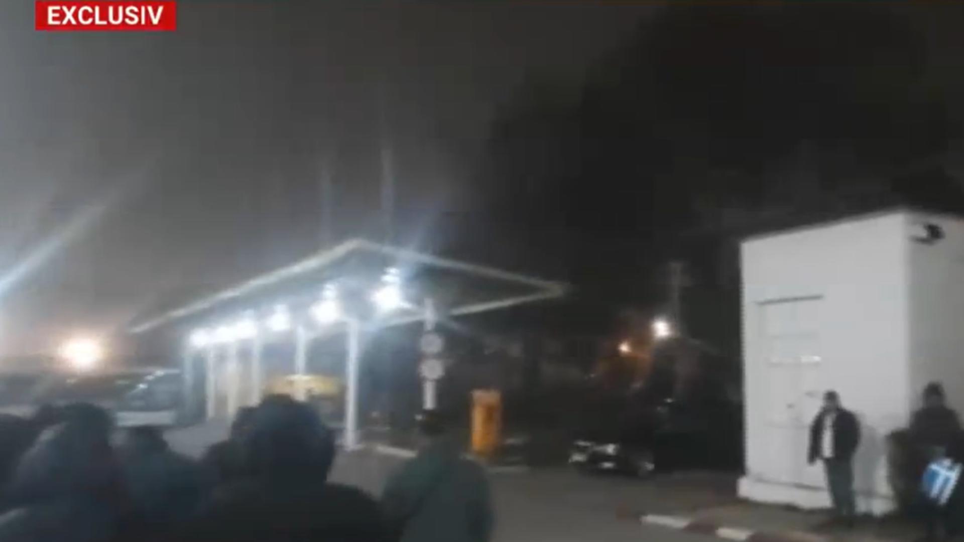 Proteste spontane, trafic paralizat la Constanța. Șoferii nu ies pe traseu/ Captură video 