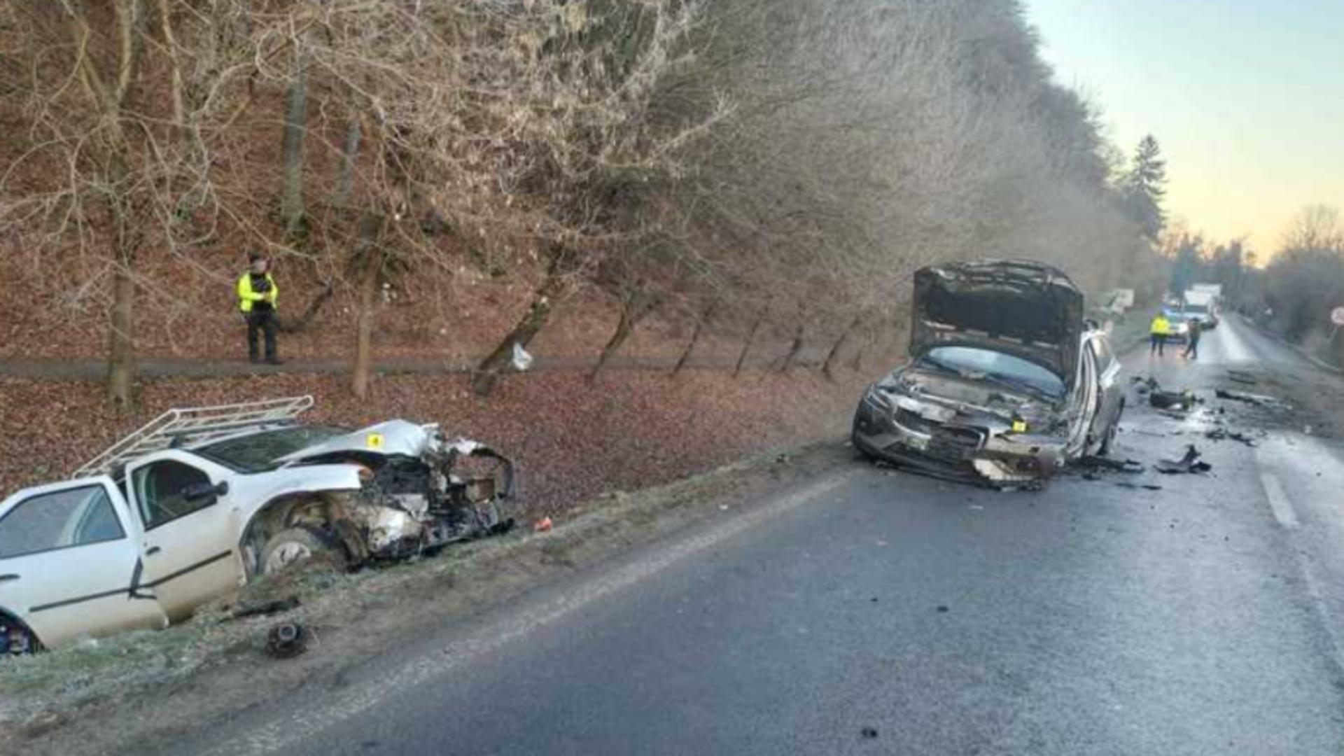 Accident grav pe DN 13, la ieșirea din Odorheiu Secuiesc: cinci răniți, printre care și un copil