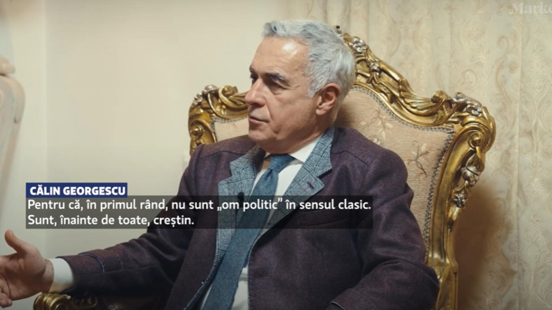 Călin Georgescu spulberă decizia anulării alegerilor într-un interviu internațional/ Captură video
