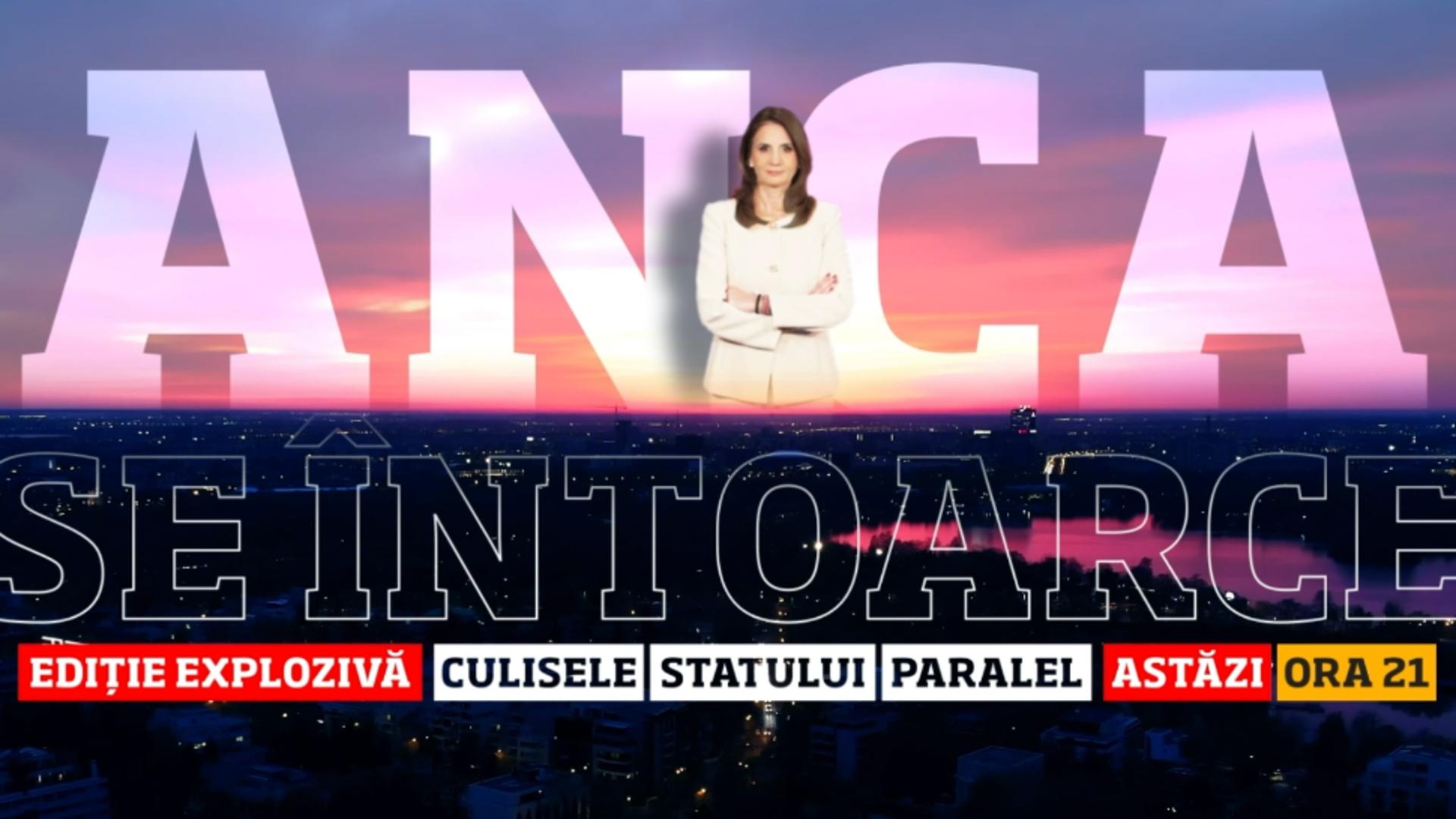 Anca Alexandrescu continuă lupta suveraniștilor. Jurnalista revine astăzi la 