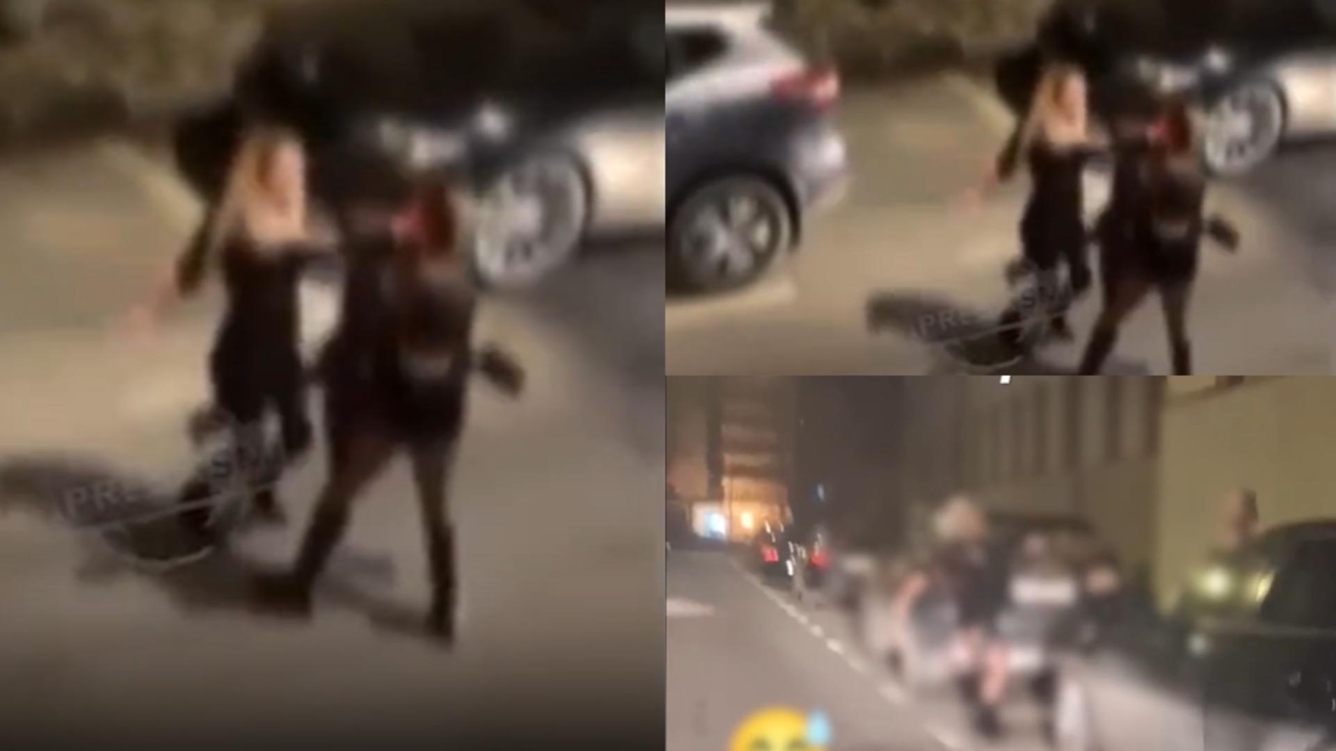 Incident grav în Satu Mare. Două tinere s-au bătut în mijlocul străzii -VIDEO