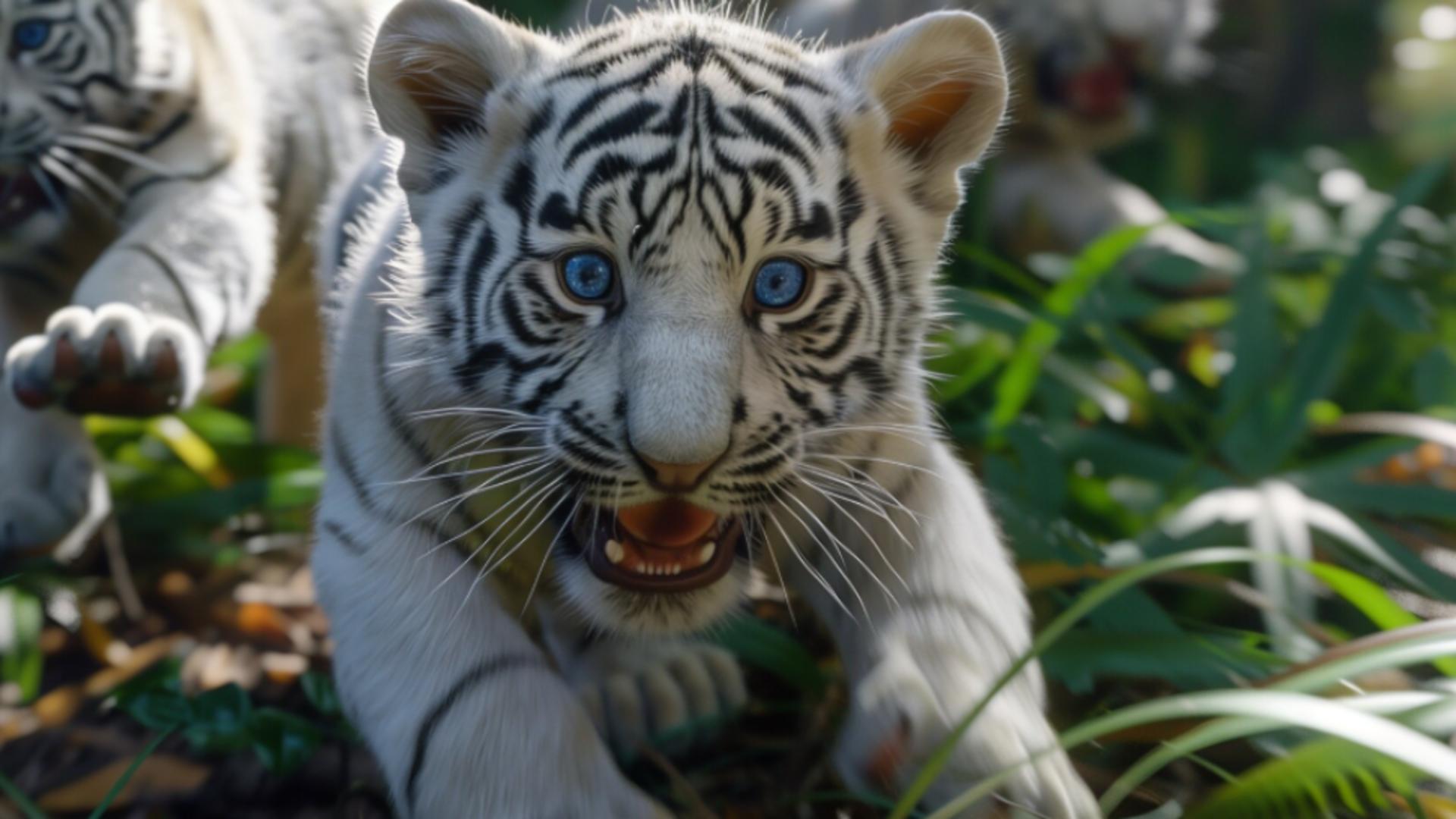 Scandal la Zoo Craiova. Un pui de tigru bengalez alb, ucis de gunoaiele lăsate de vizitatori