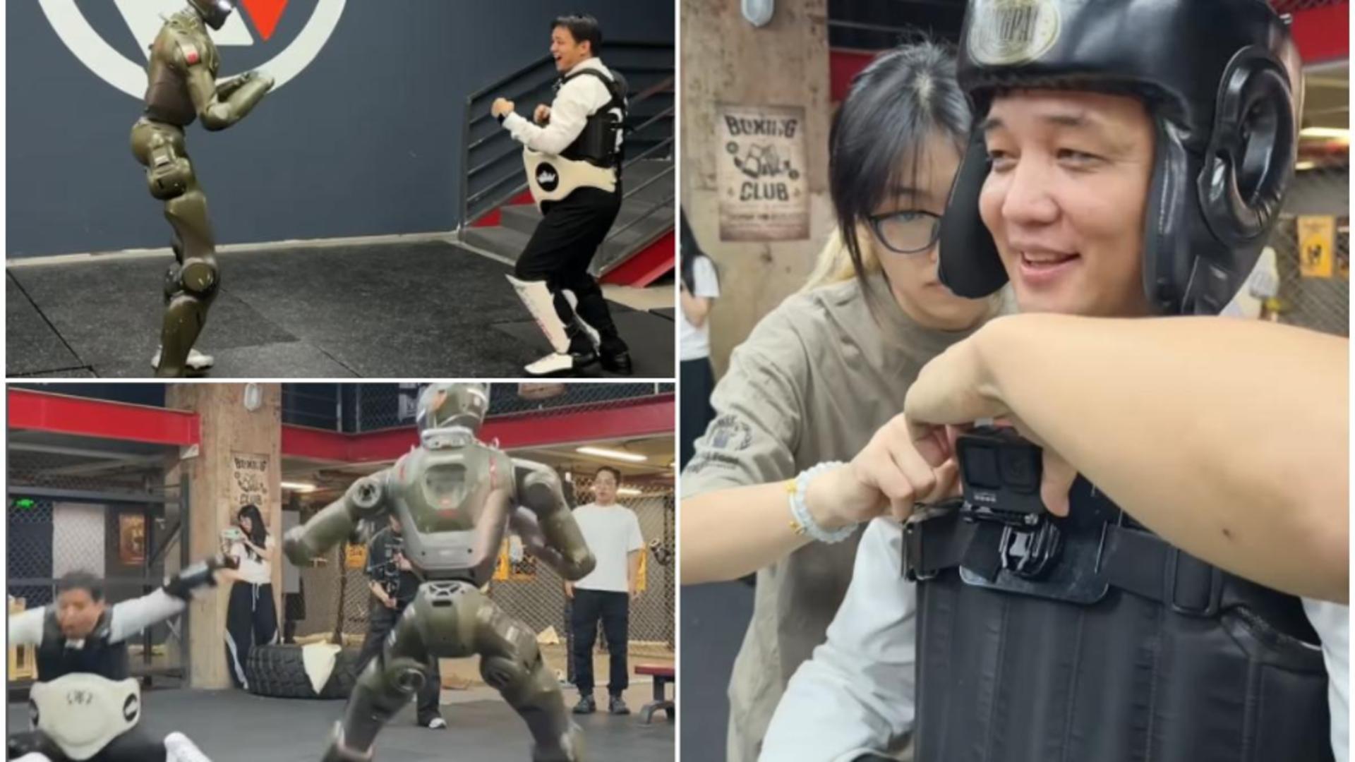 CEO-ul unei companii de robotică s-a lăsat doborât de propriul robot pentru a respinge acuzațiile de falsificare