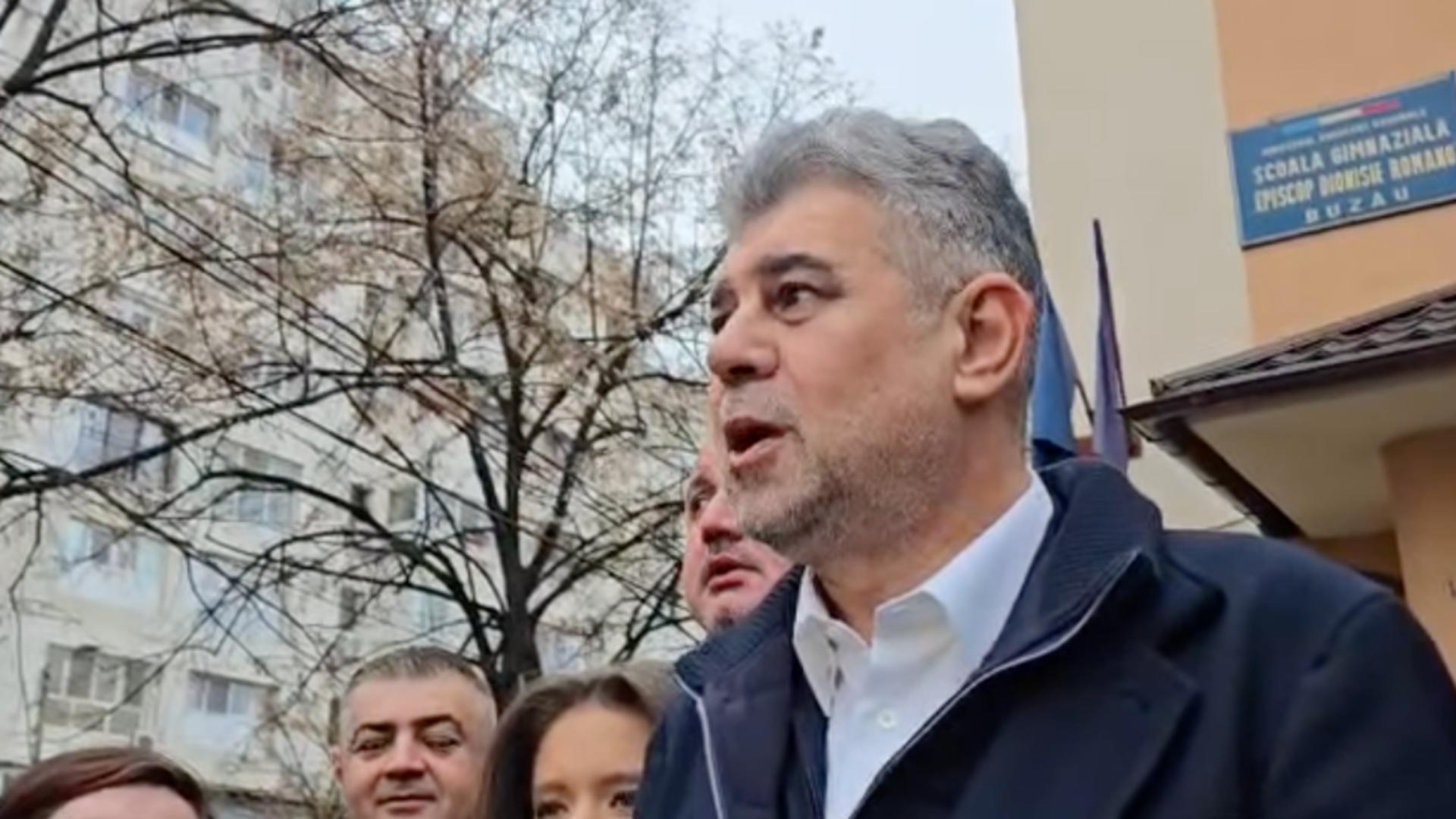 Marcel Ciolacu a votat în Buzău: ”Am făcut cel mai mare pas în cariera mea politică, am venit acasă”