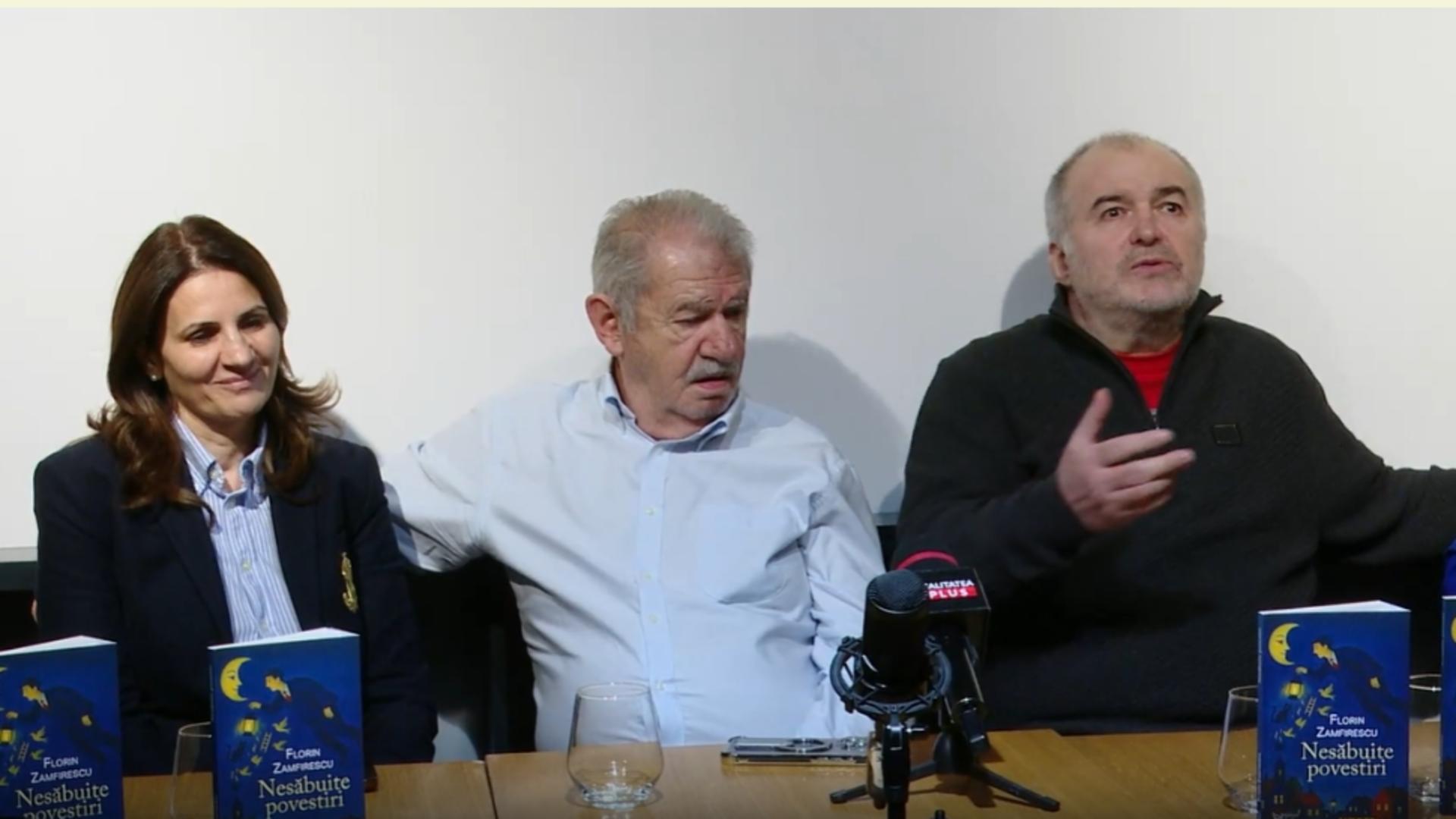 „Nesăbuite povestiri”, noul volum lansat de Florin Zamfirescu. Anca Alexandrescu a participat la eveniment, alături de maestru – VIDEO