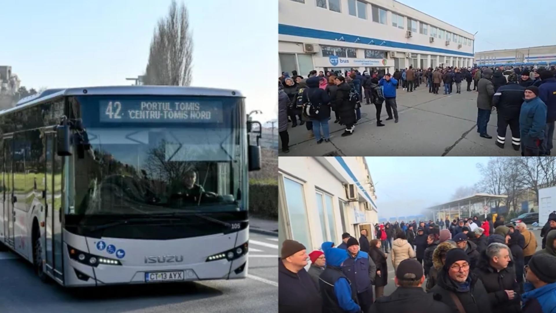 Haos pe străzile din Constanța. Greva angajaților din transporturi continuă