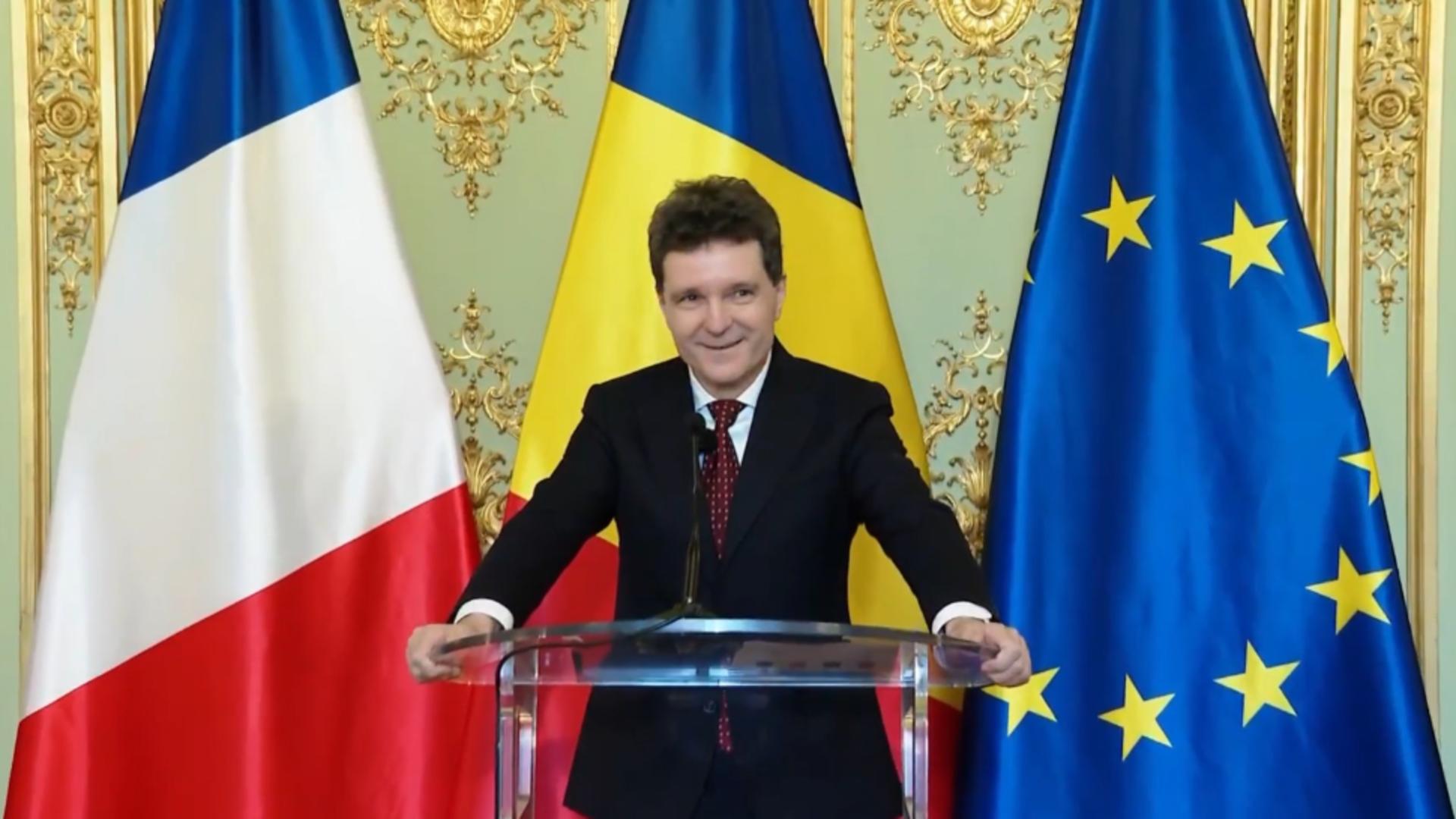 Nicușor Dan anunță lupta cu dronele rusești, de la Paris. Foto/Captură video